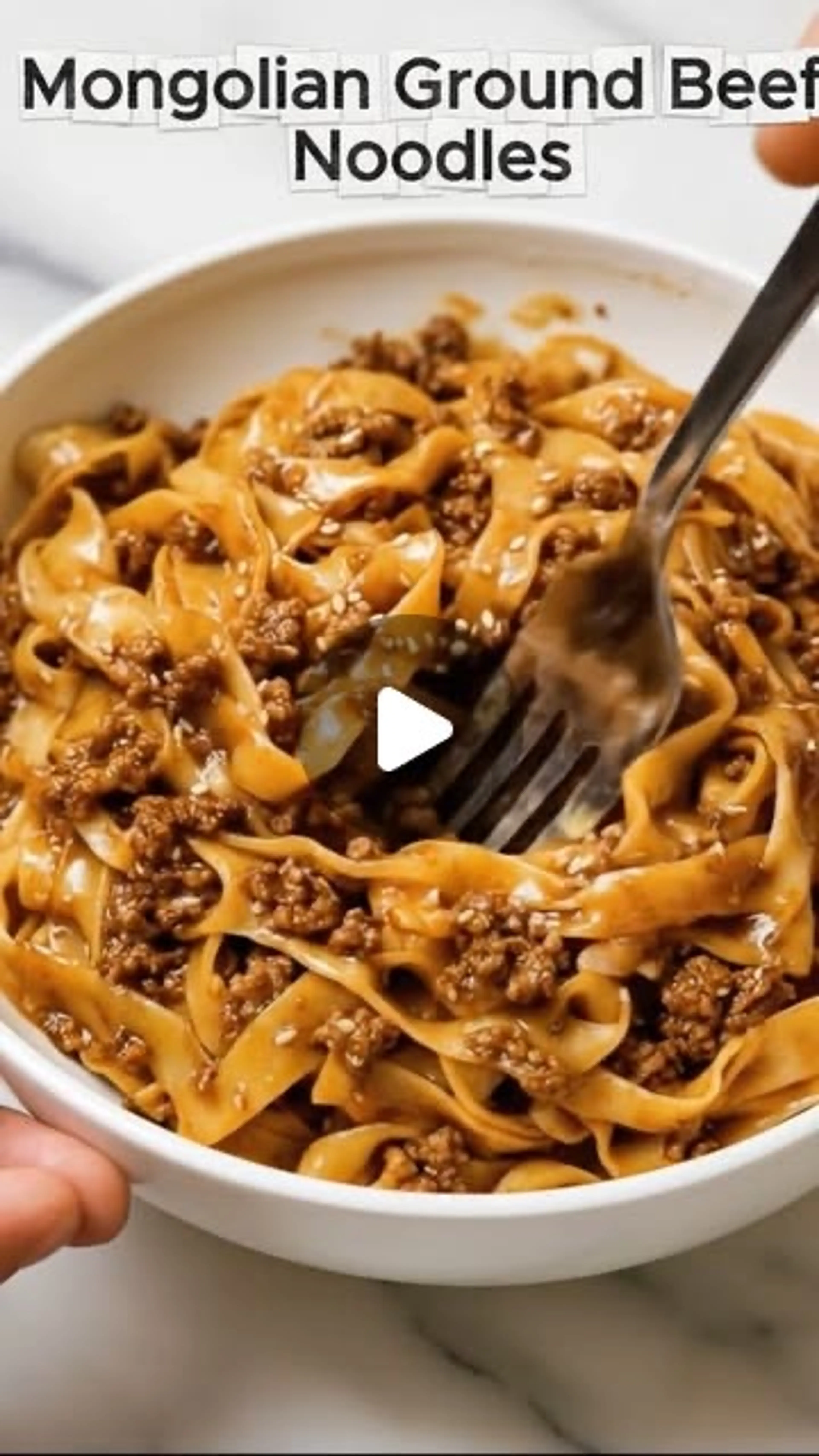 Mongolian Ground Beef Noodles