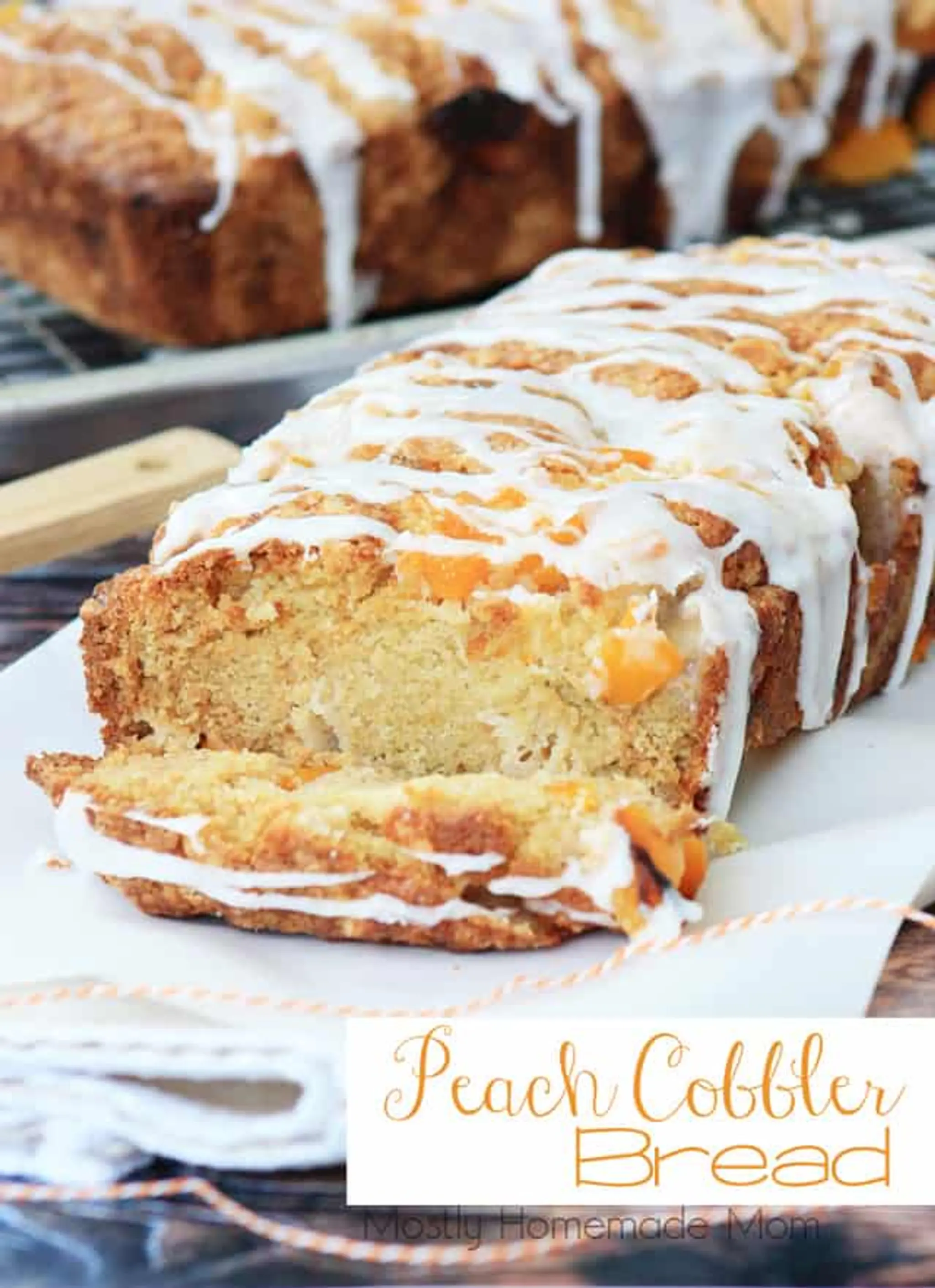 Peach Cobbler Bread