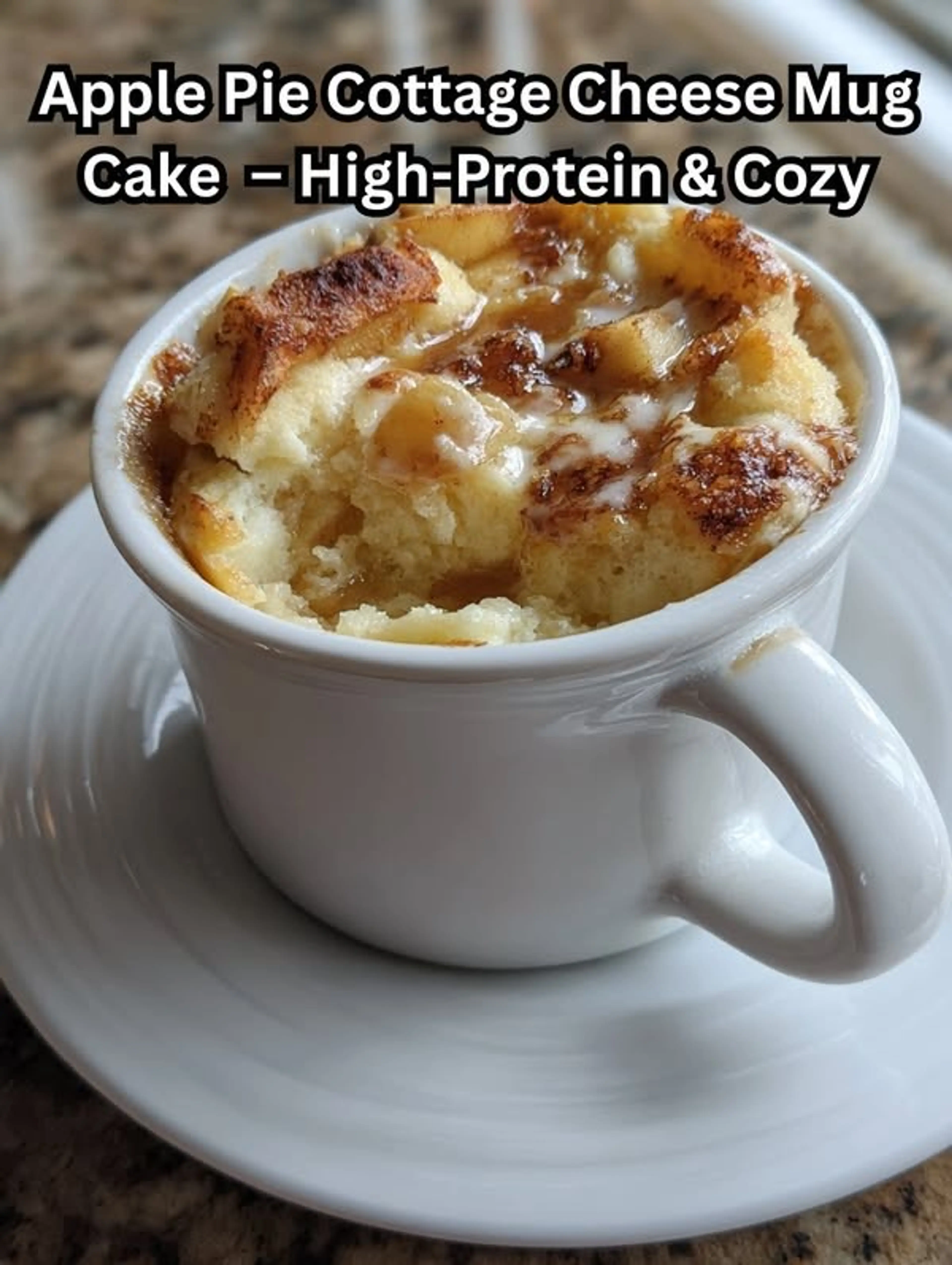 Apple Pie Cottage Cheese Mug Cake