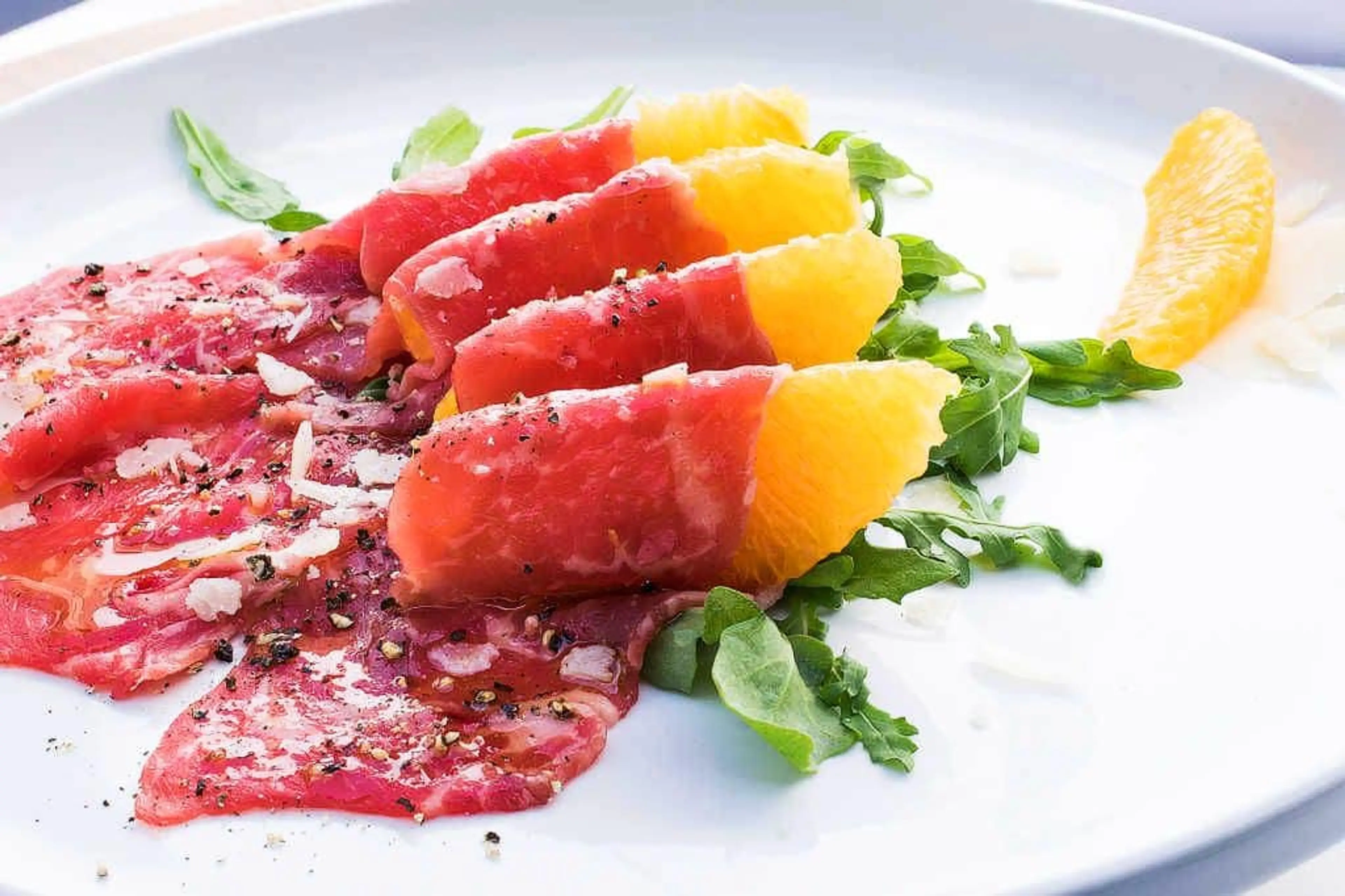 Beef Carpaccio Recipe With Orange and Lemon Vinaigrette mari