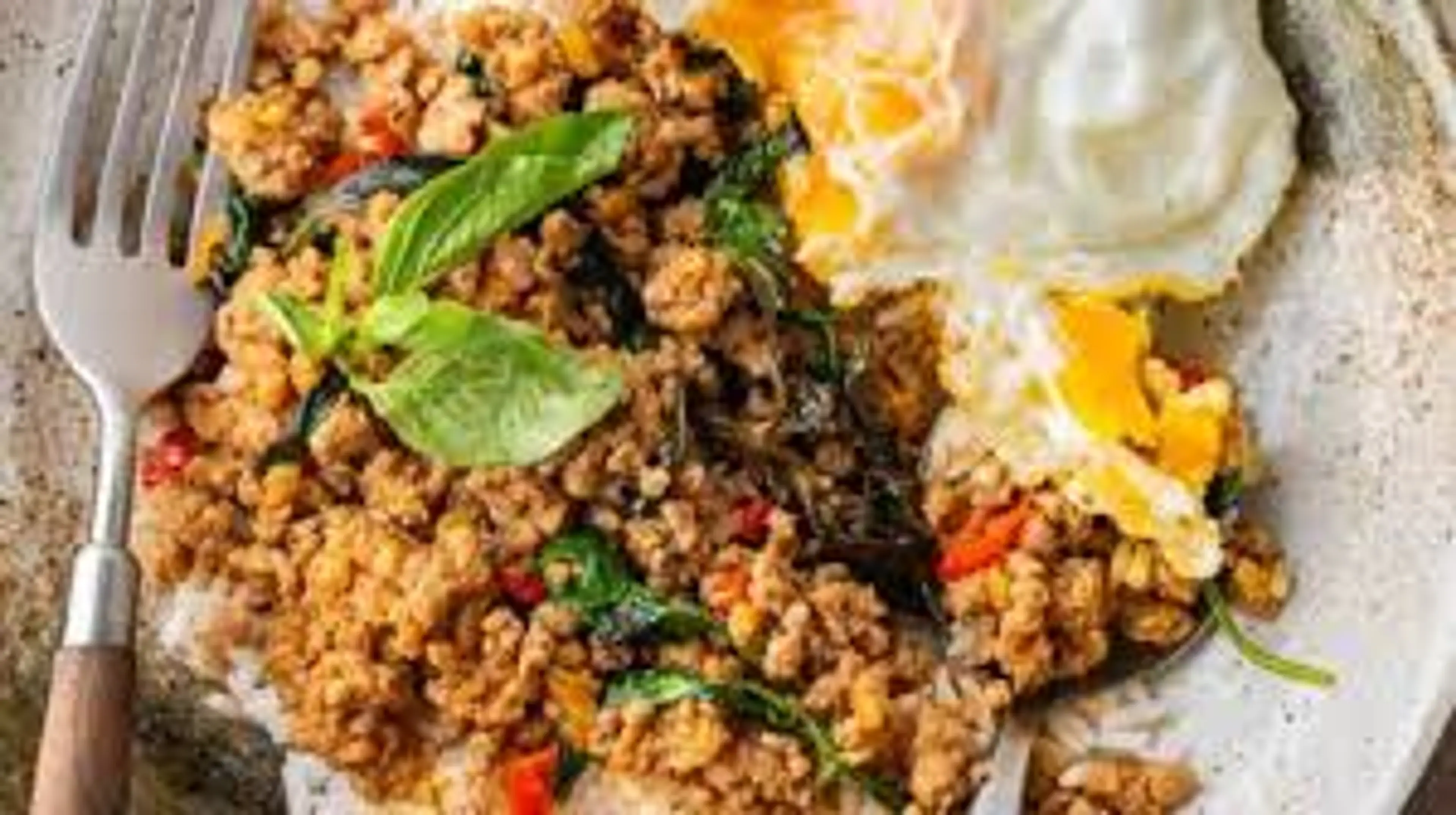 Korean-style ground pork (with optional Thai basil)
