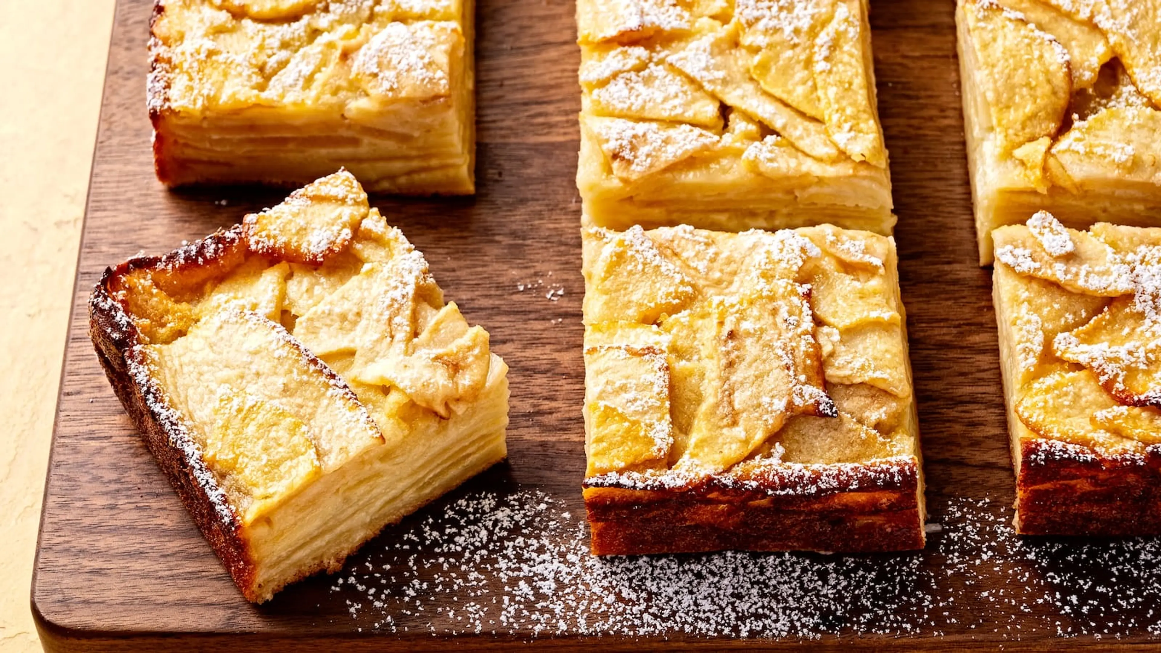 Dorie Greenspan's Custardy Apple Squares