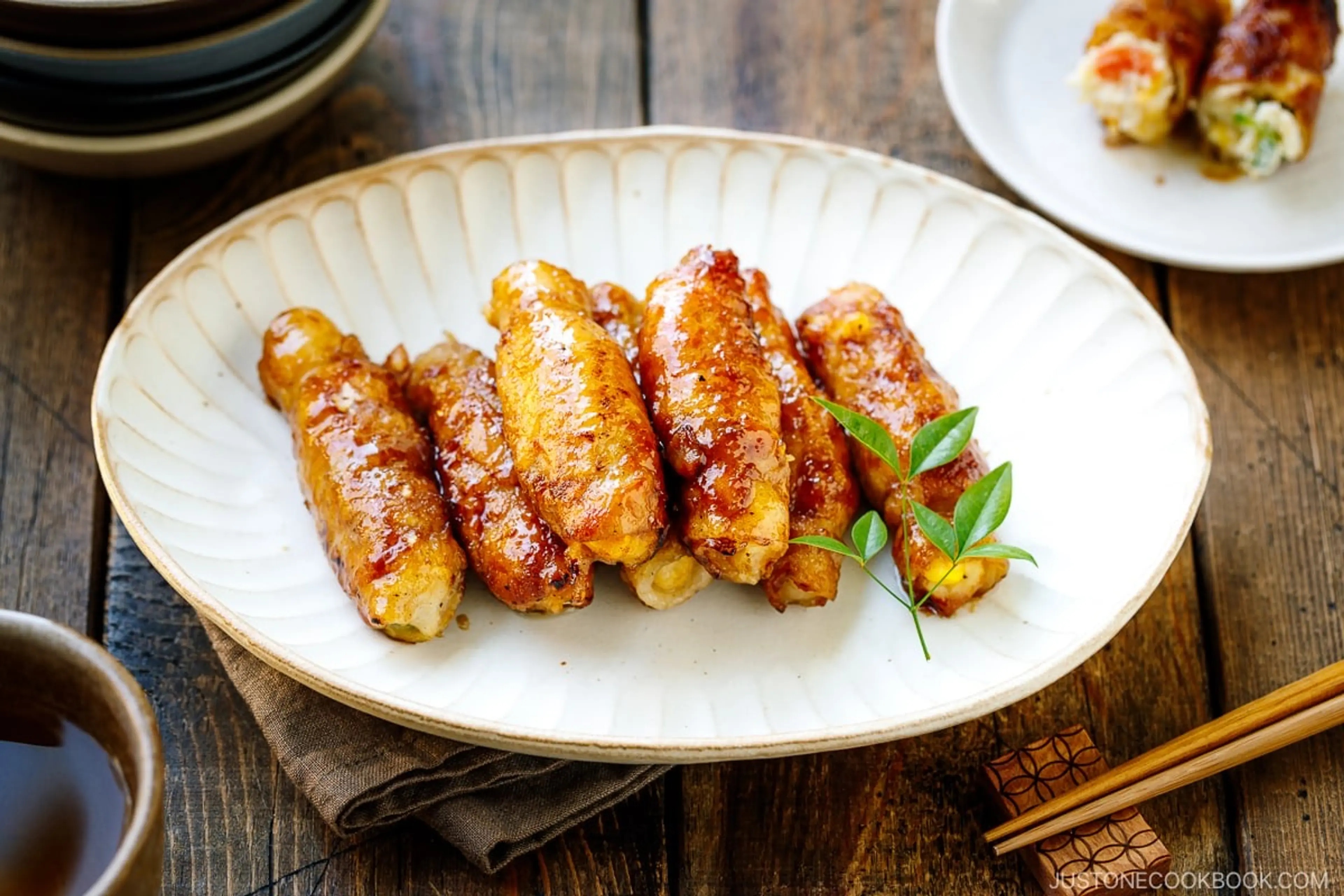 Potato Salad Pork Rolls