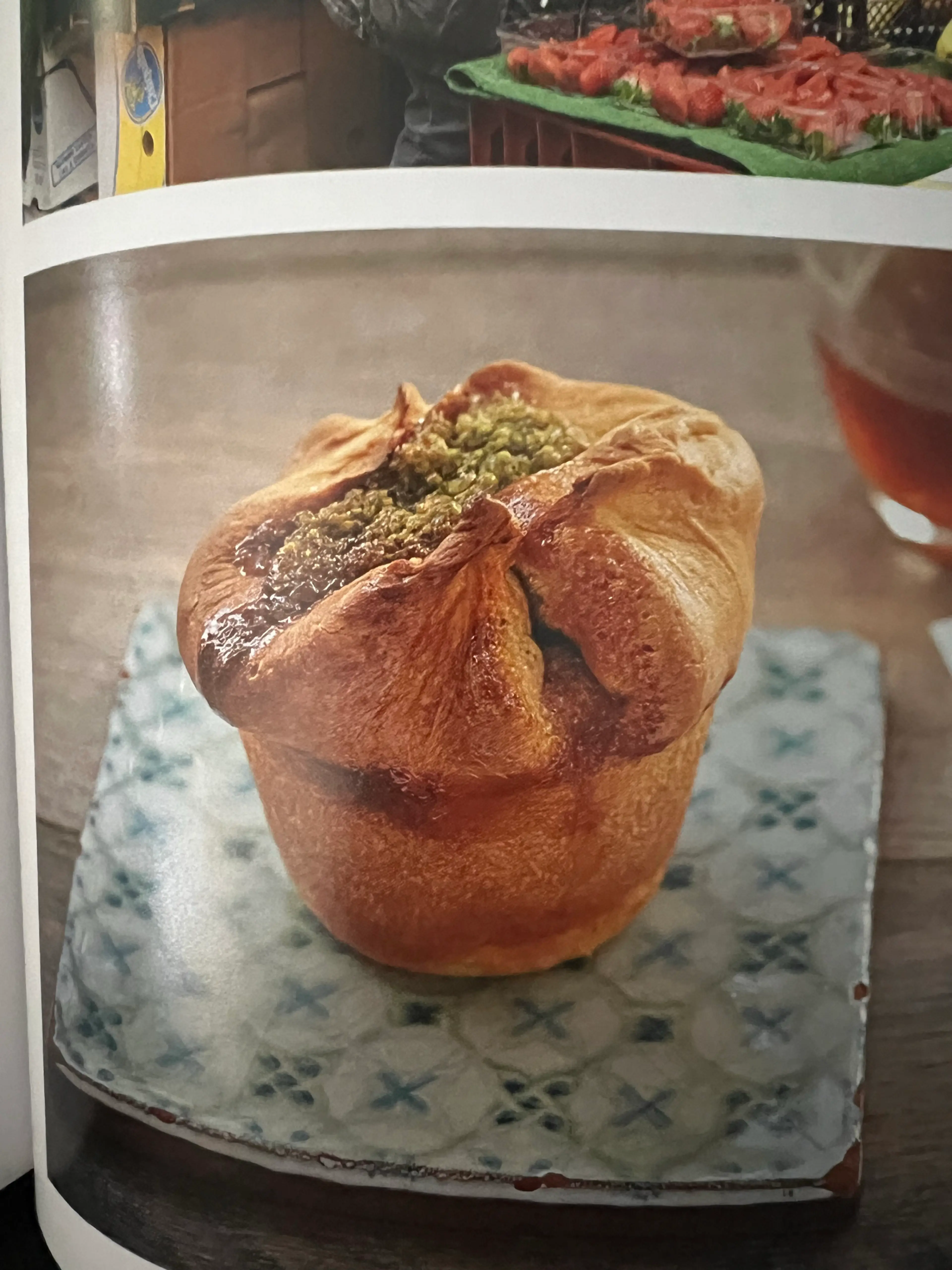 Pistachio, Rose & Strawberry Buns