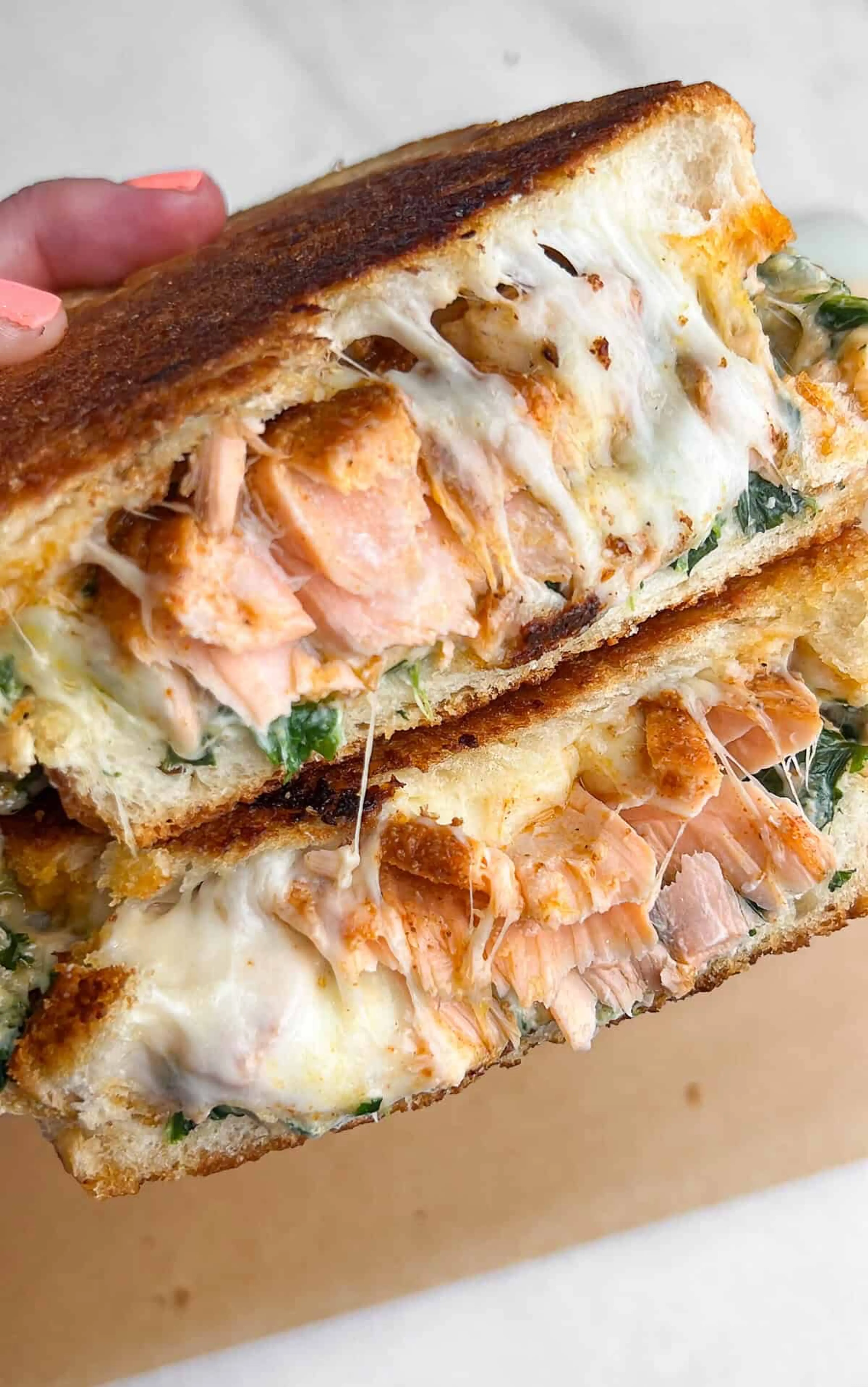 Cajun Salmon Grilled Cheese Sandwiches