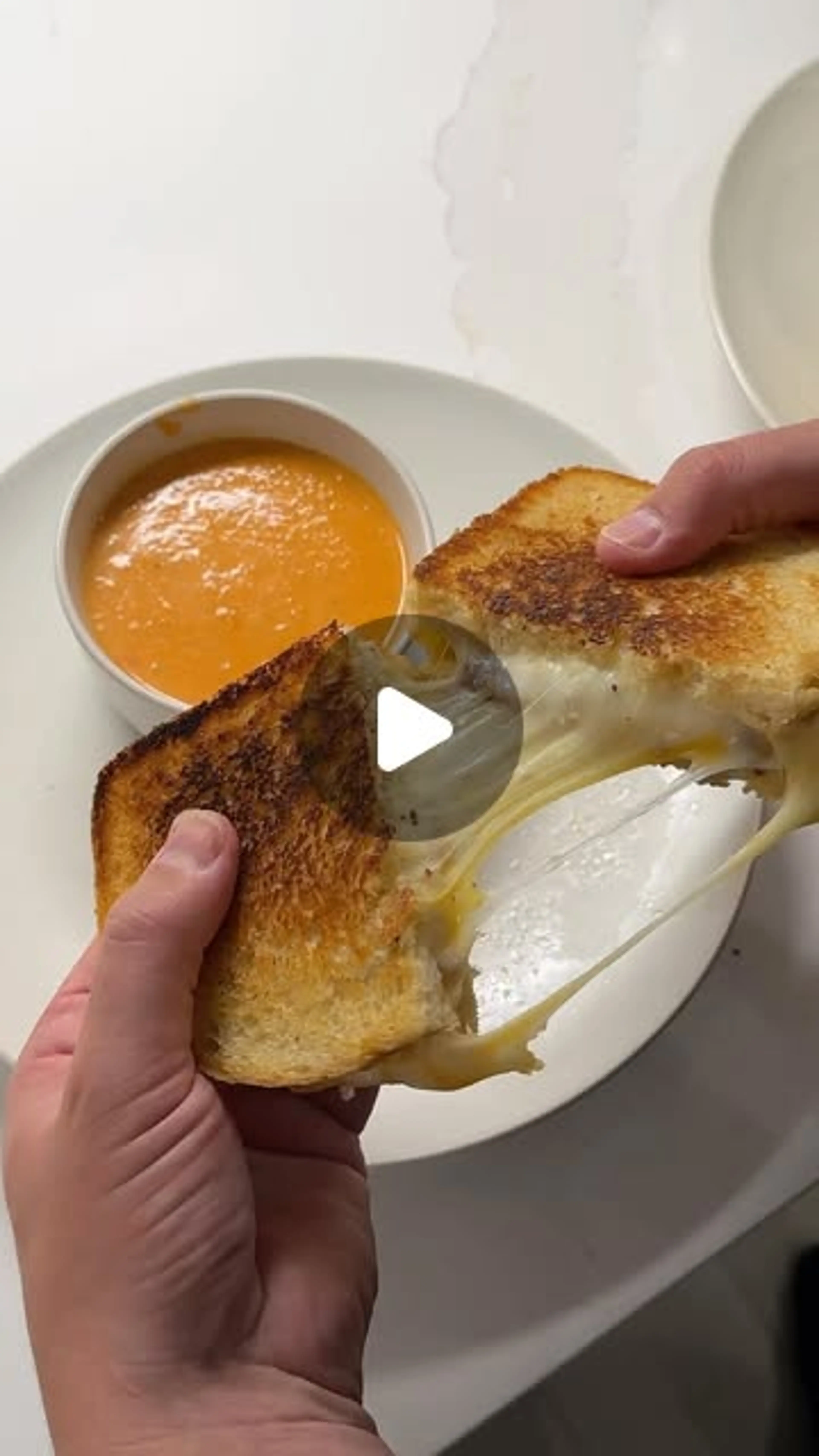 Hot Honey Bacon Grilled Cheese and Roasted Tomato Basil Soup