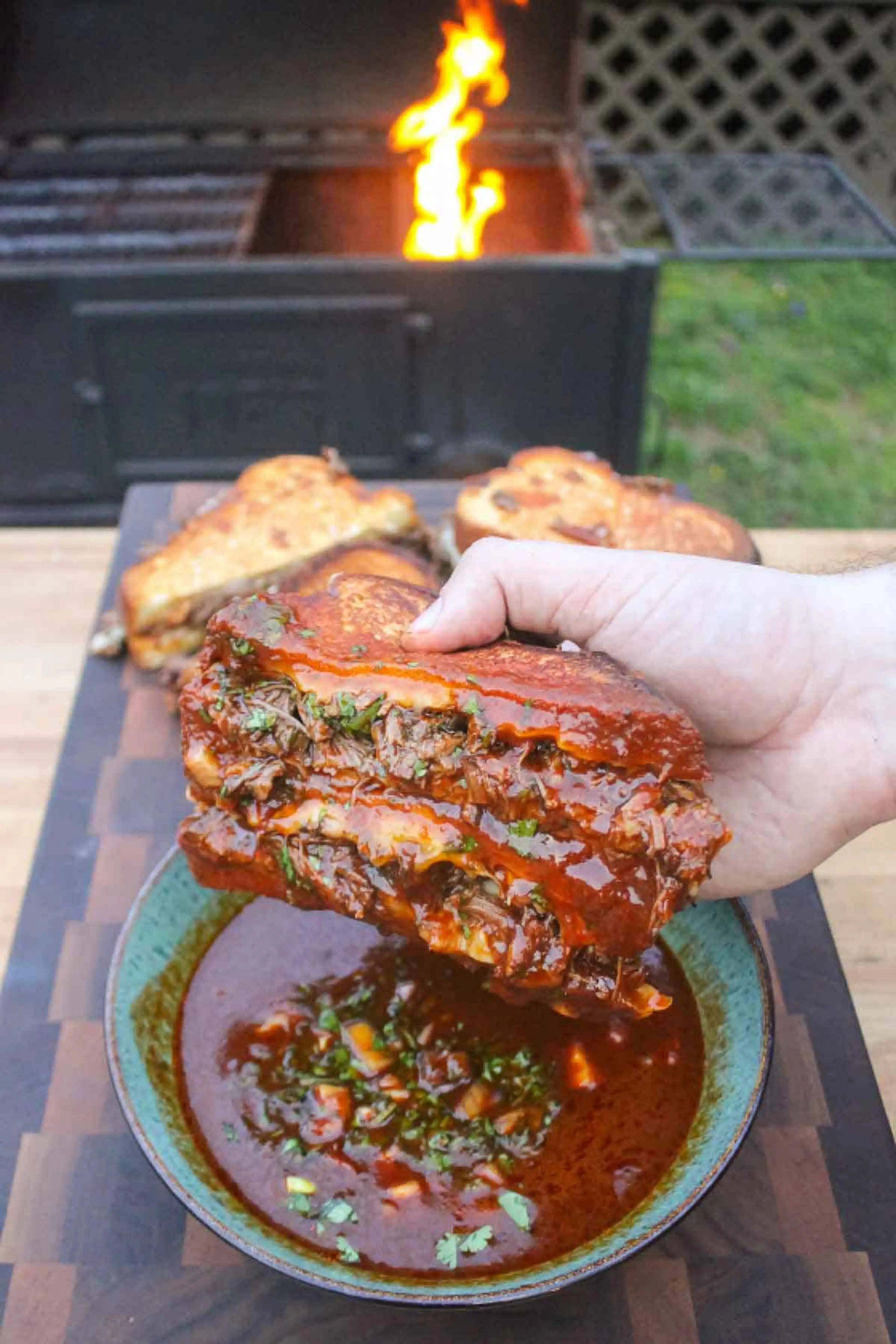 Birria Grilled Cheese Sandwich