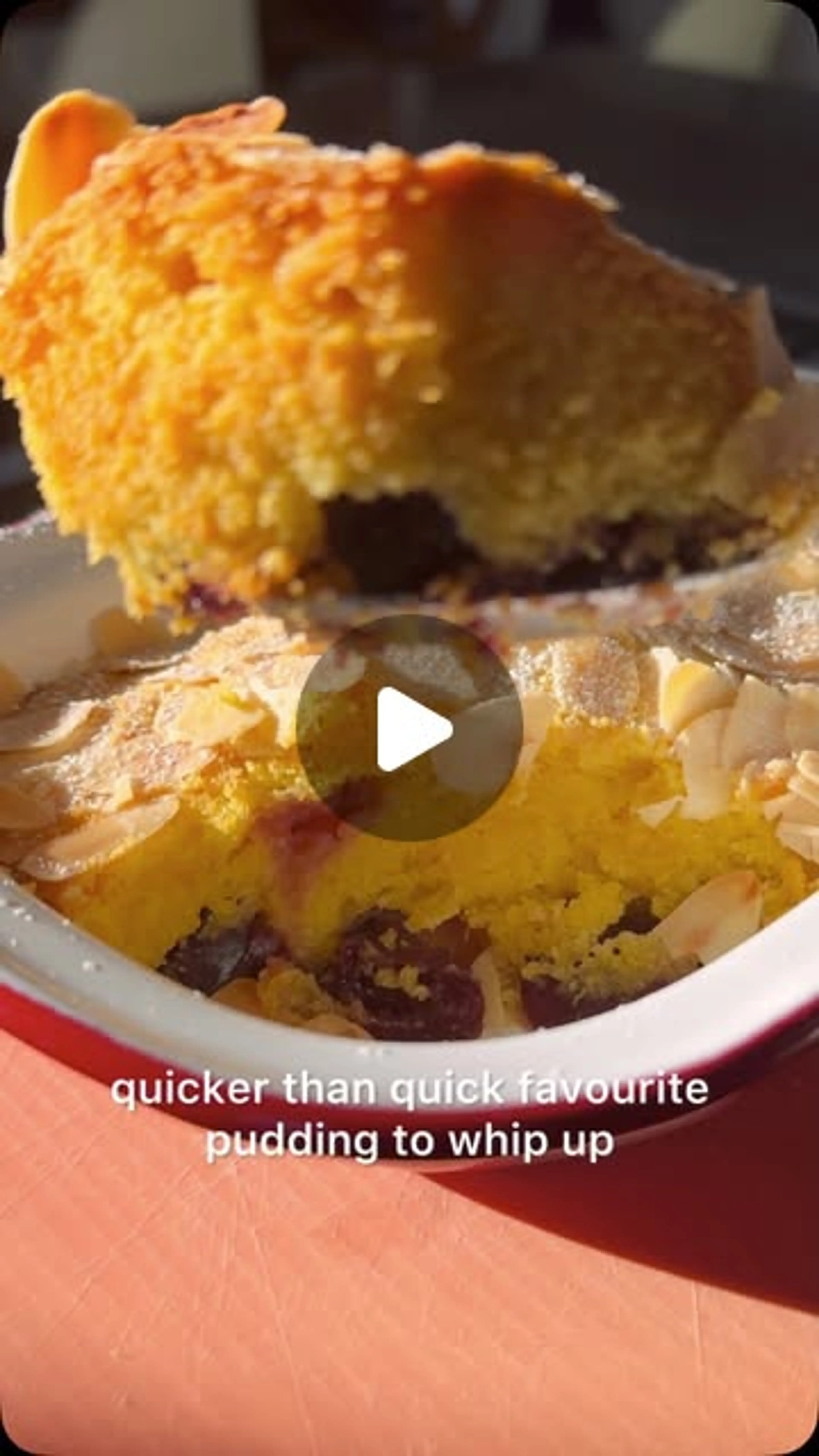 Cherry Bakewell Pudding