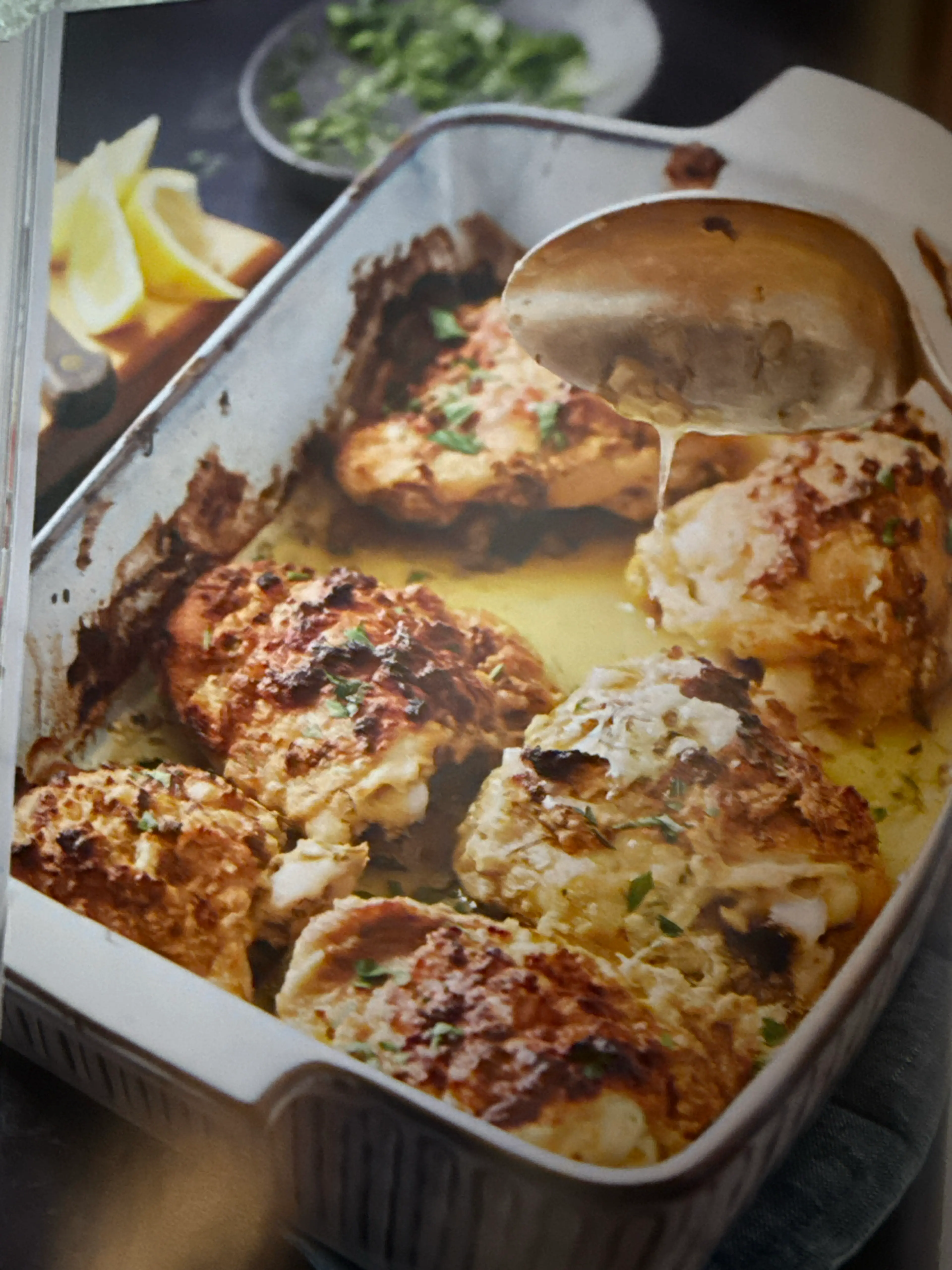 One-Dish Lemony Chicken Bake