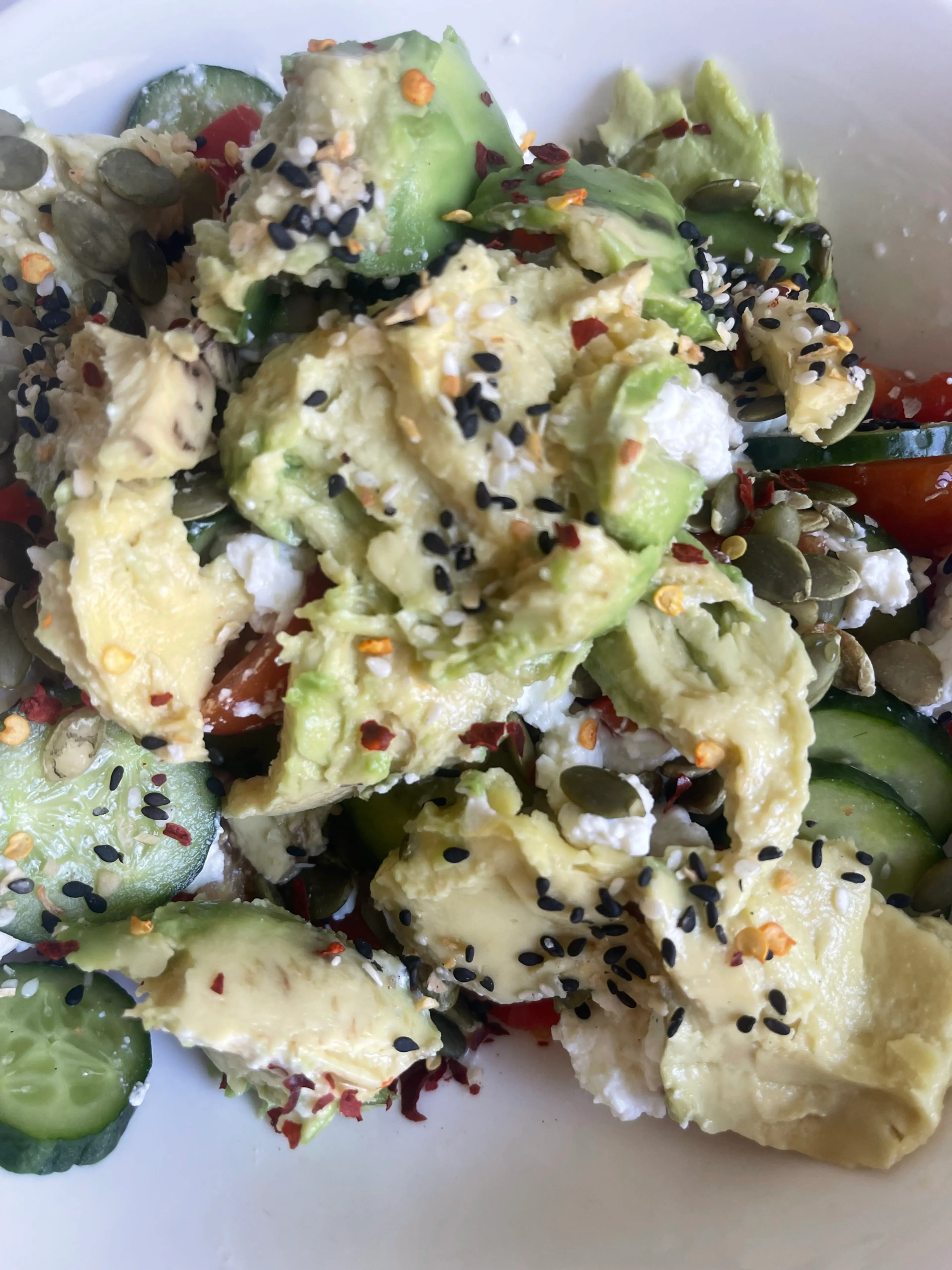 Savoury Cottage Cheese Protein Bowl