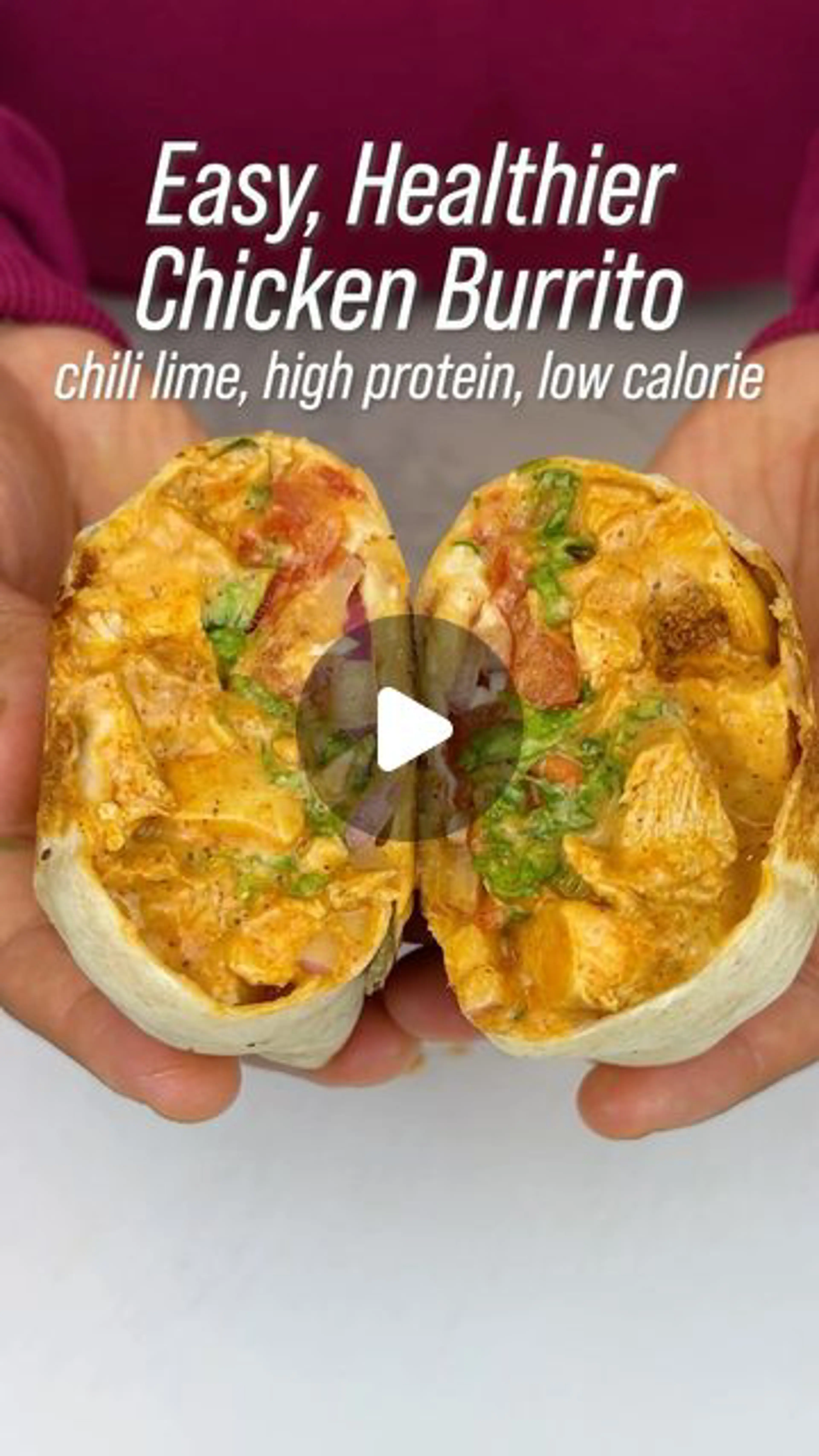 Chili Lime Chicken Burritos