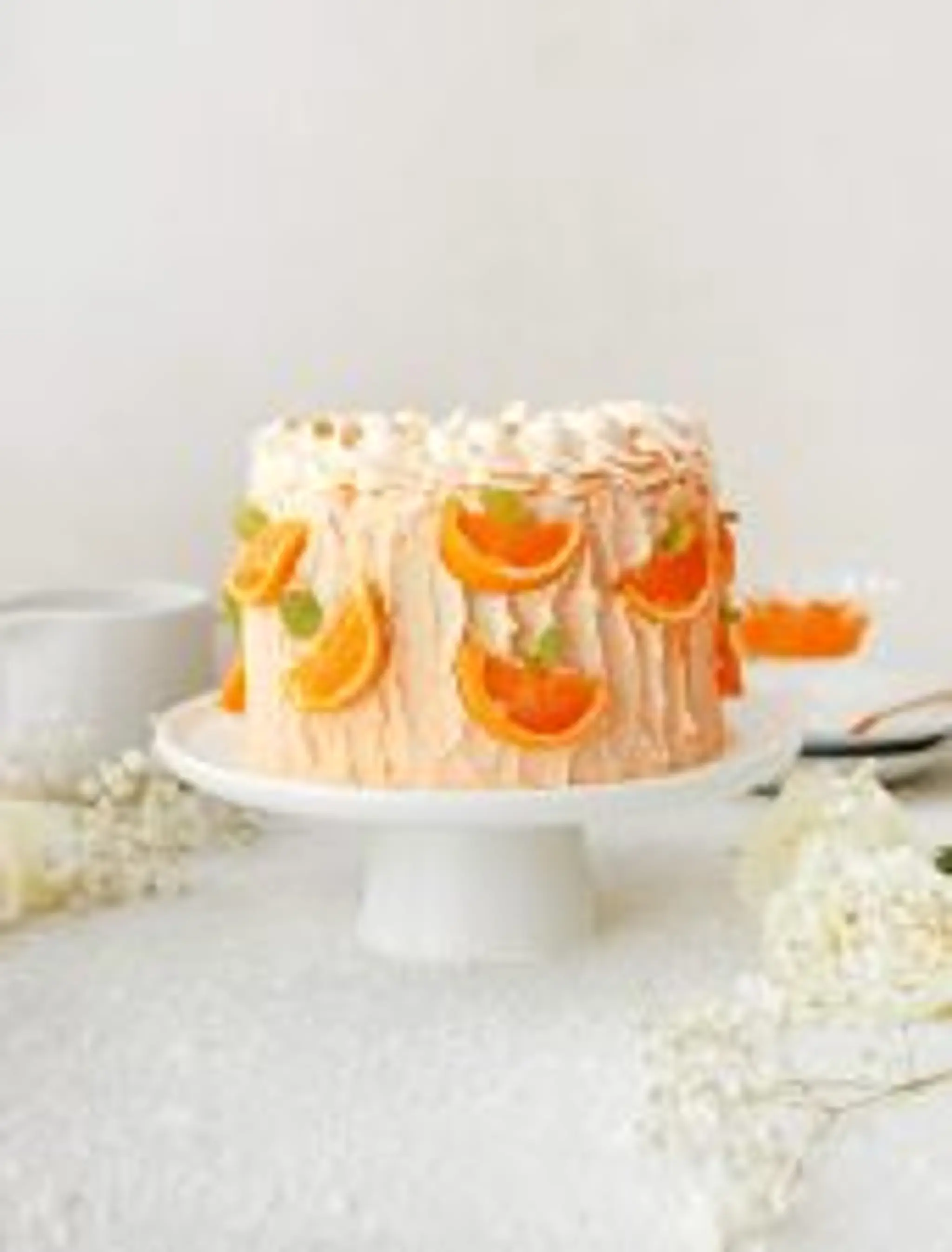 Vegan Orange Curd Cake