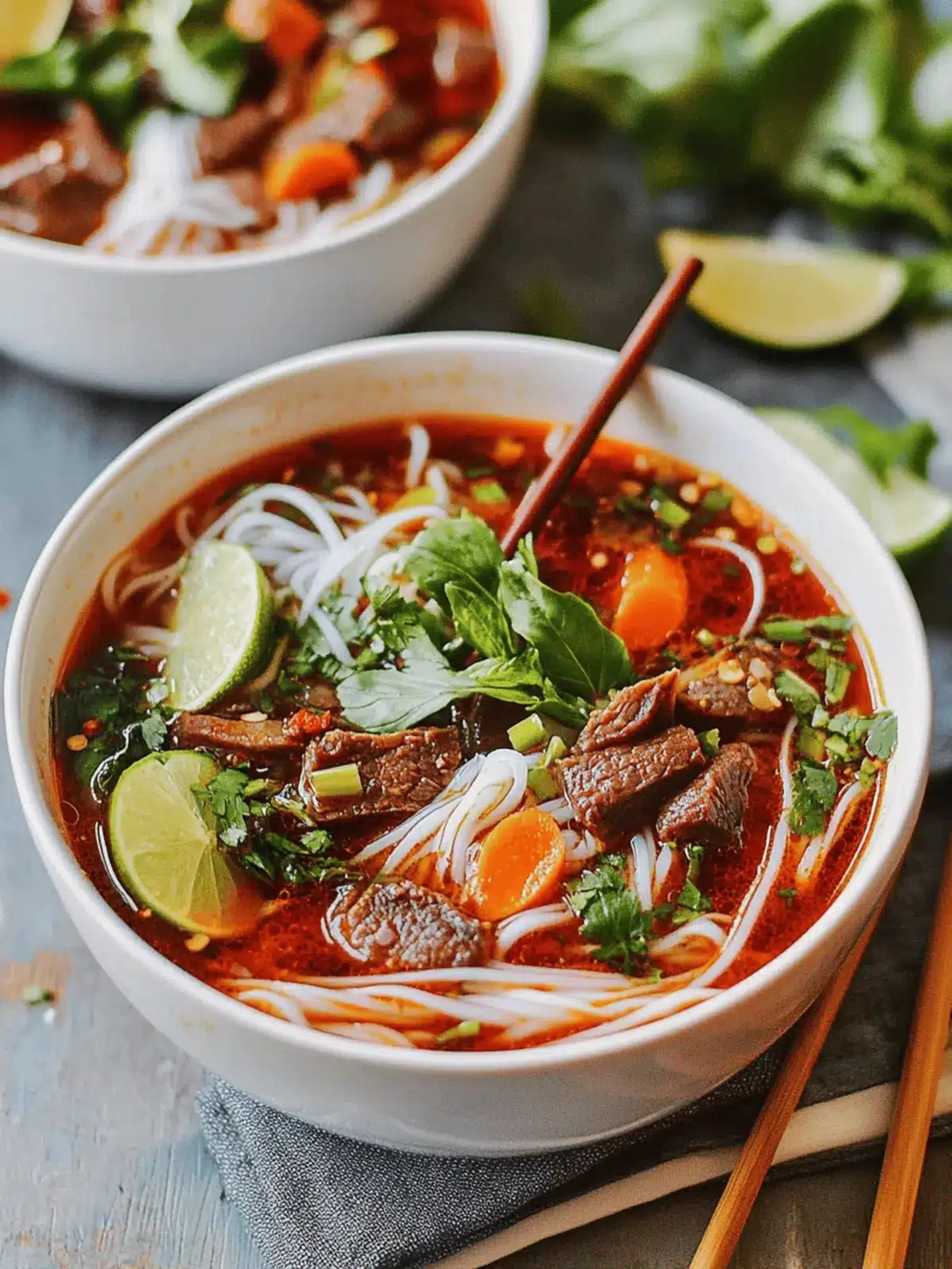 Bo Kho: Spicy Vietnamese Beef Stew with Noodles