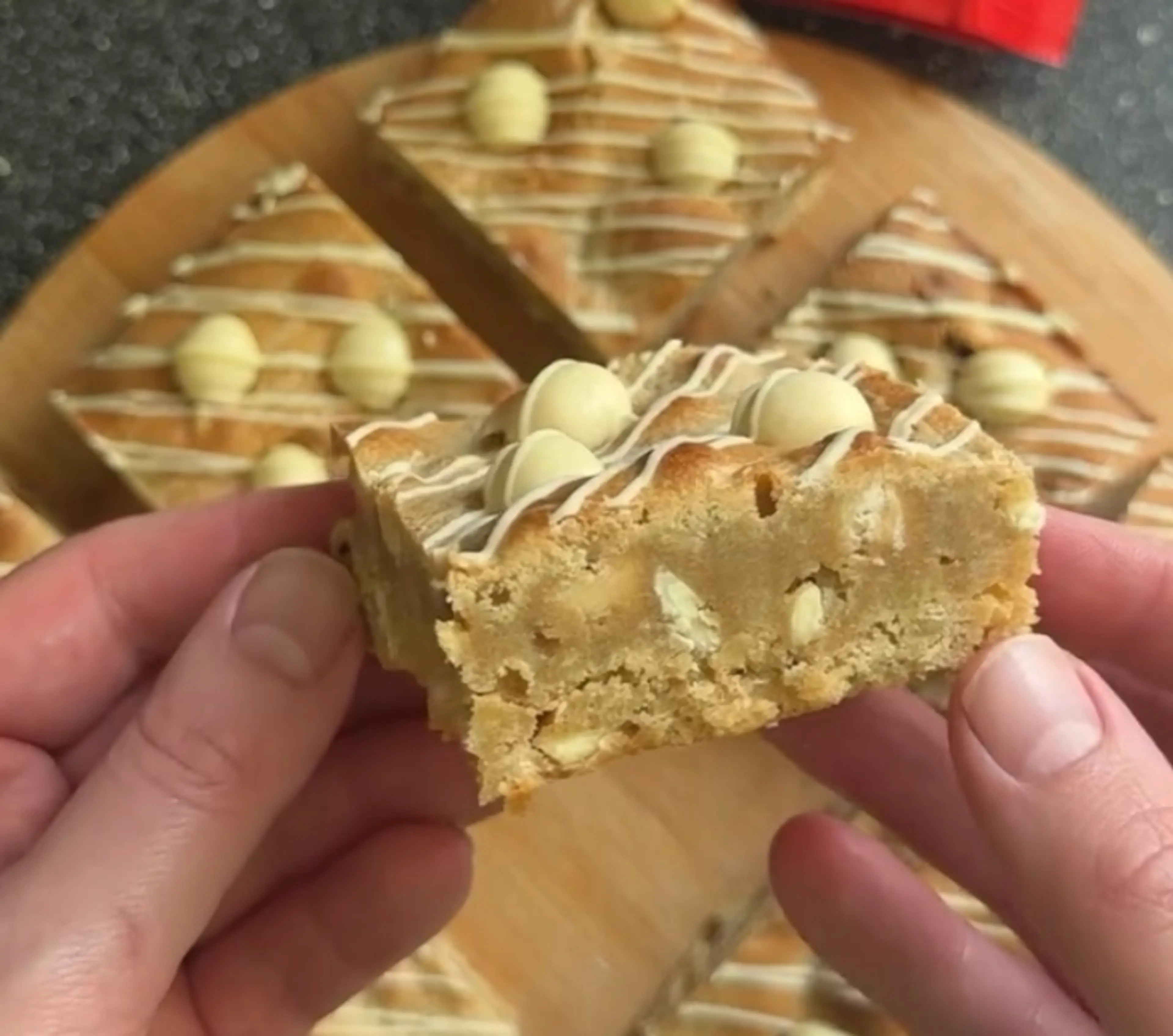 White Maltesers Blondies
