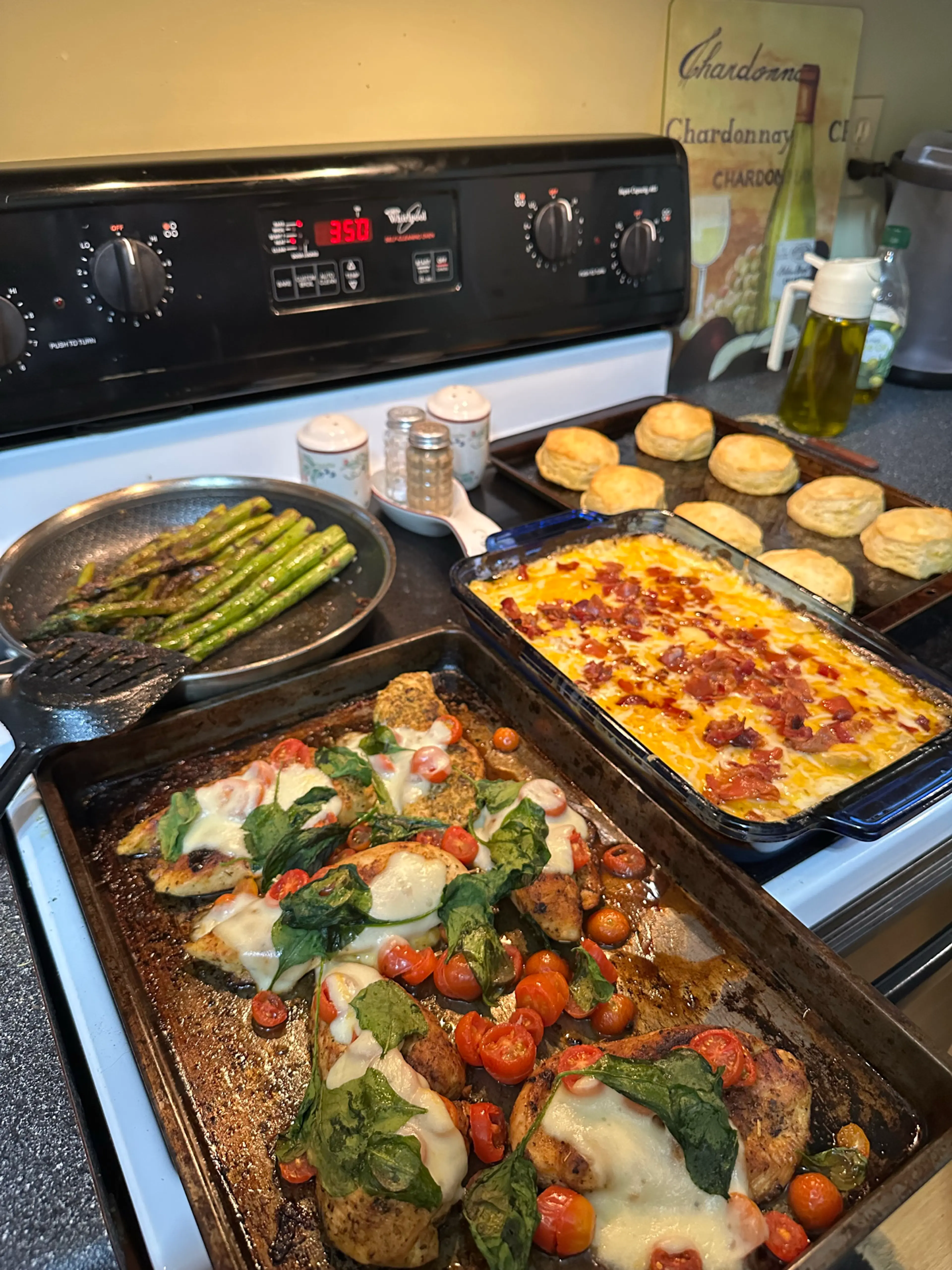 Loaded Bacon + Roasted Garlic Potatoes