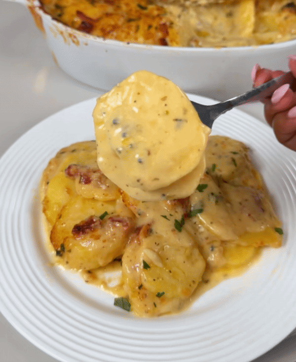 Loaded Bacon + Roasted Garlic Potatoes