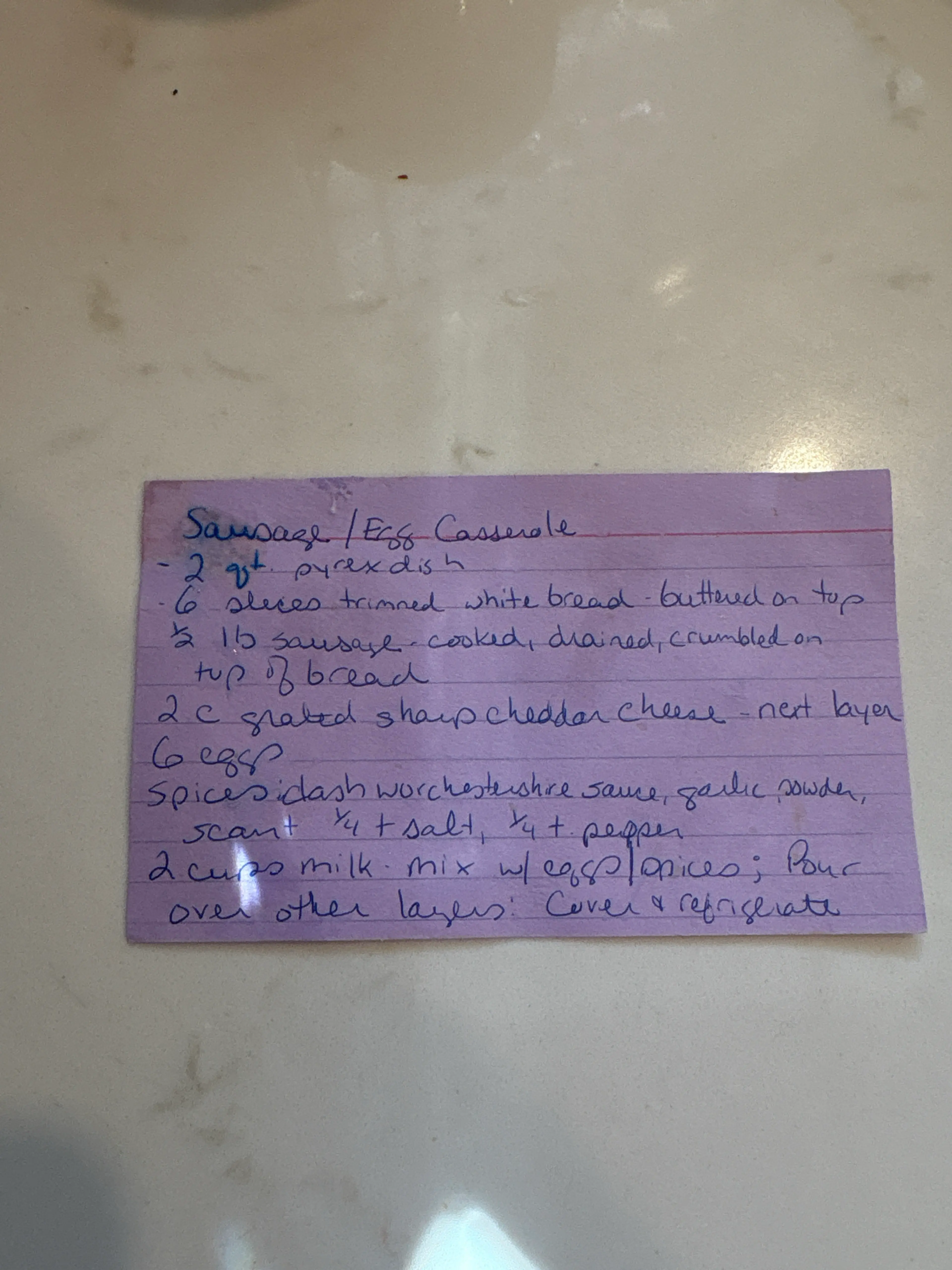 Sausage Egg Casserole