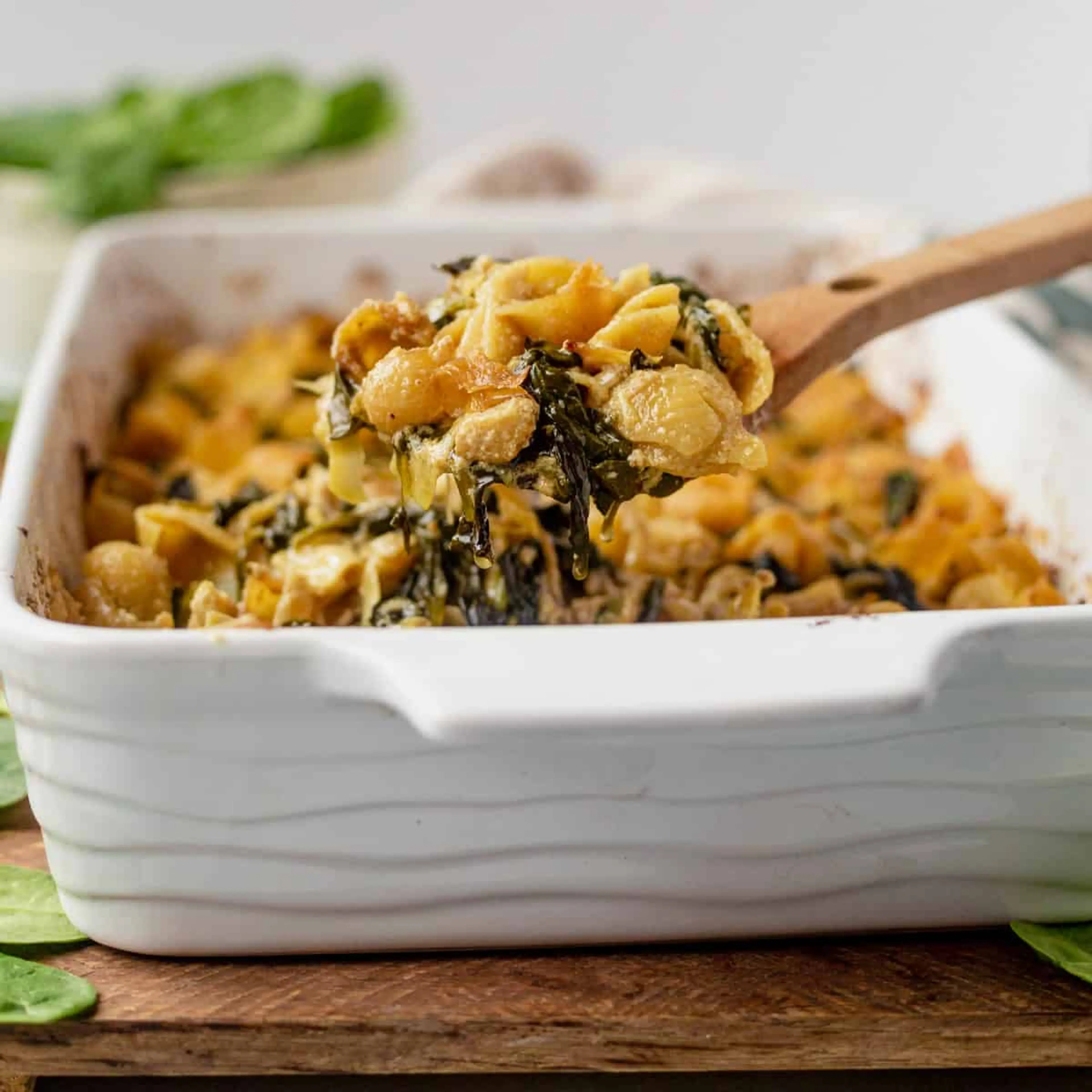 Spinach Artichoke Pasta Bake
