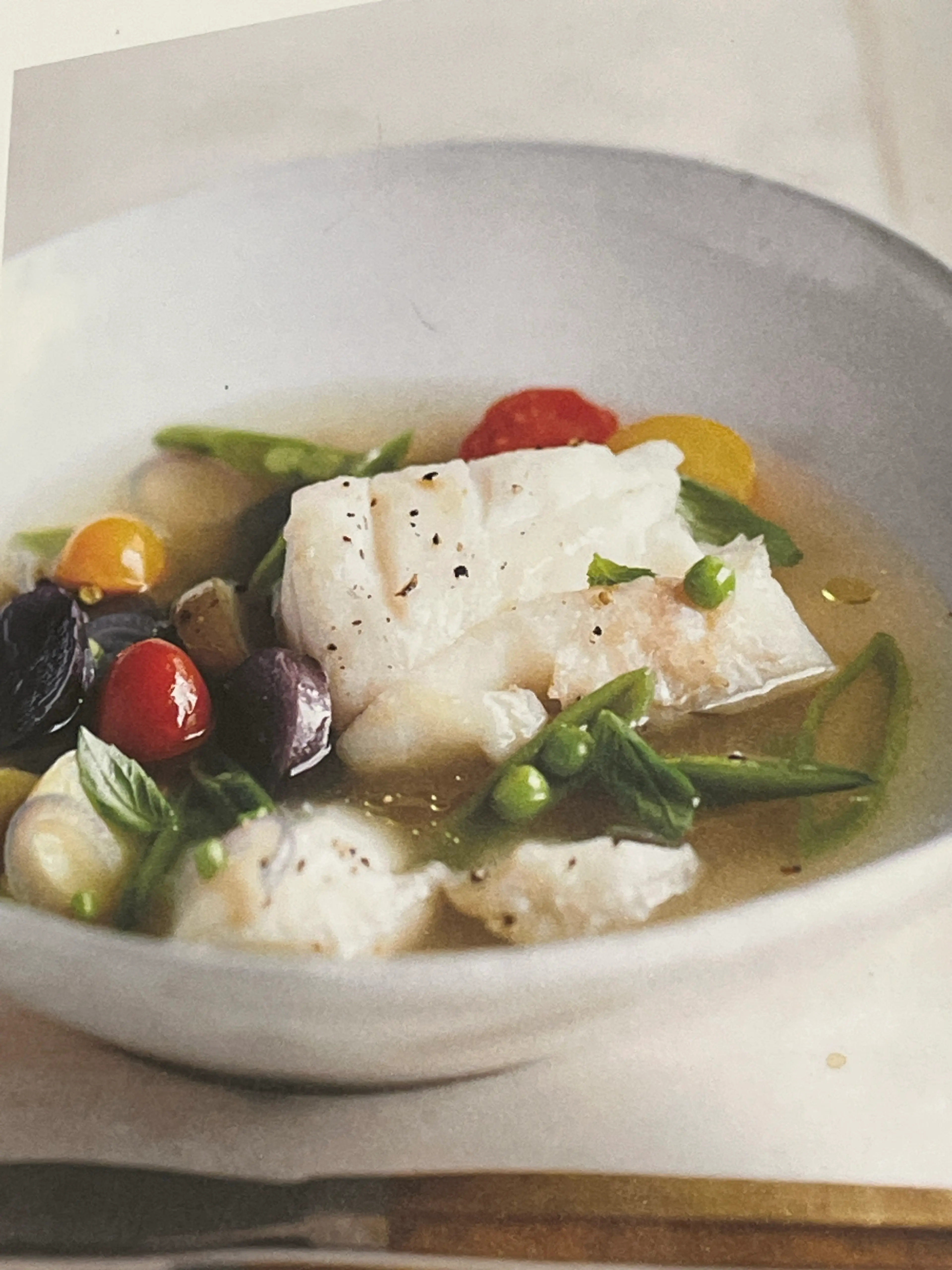 Poached Cod with Tomatoes