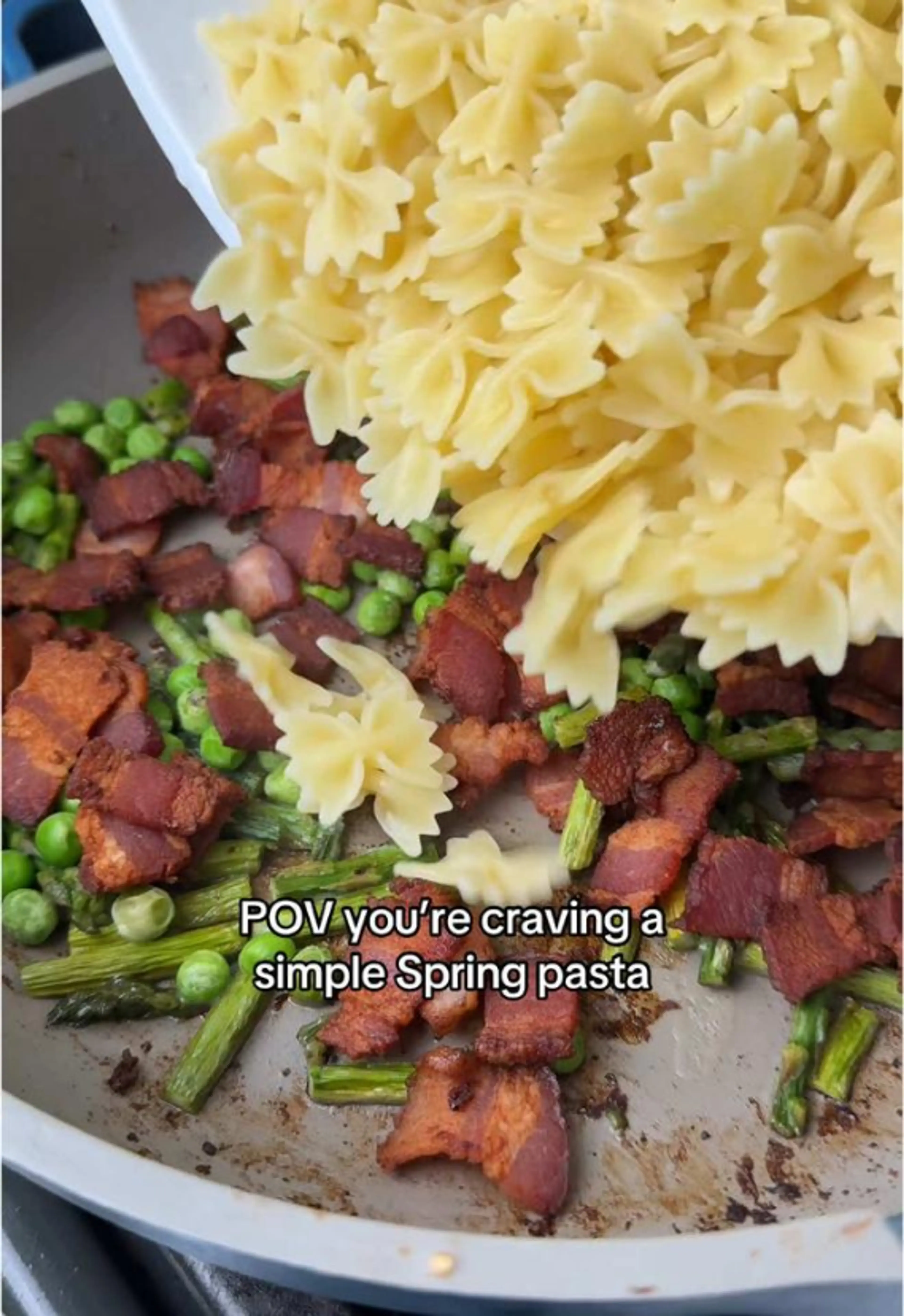 Simple Bacon & Asparagus Pasta