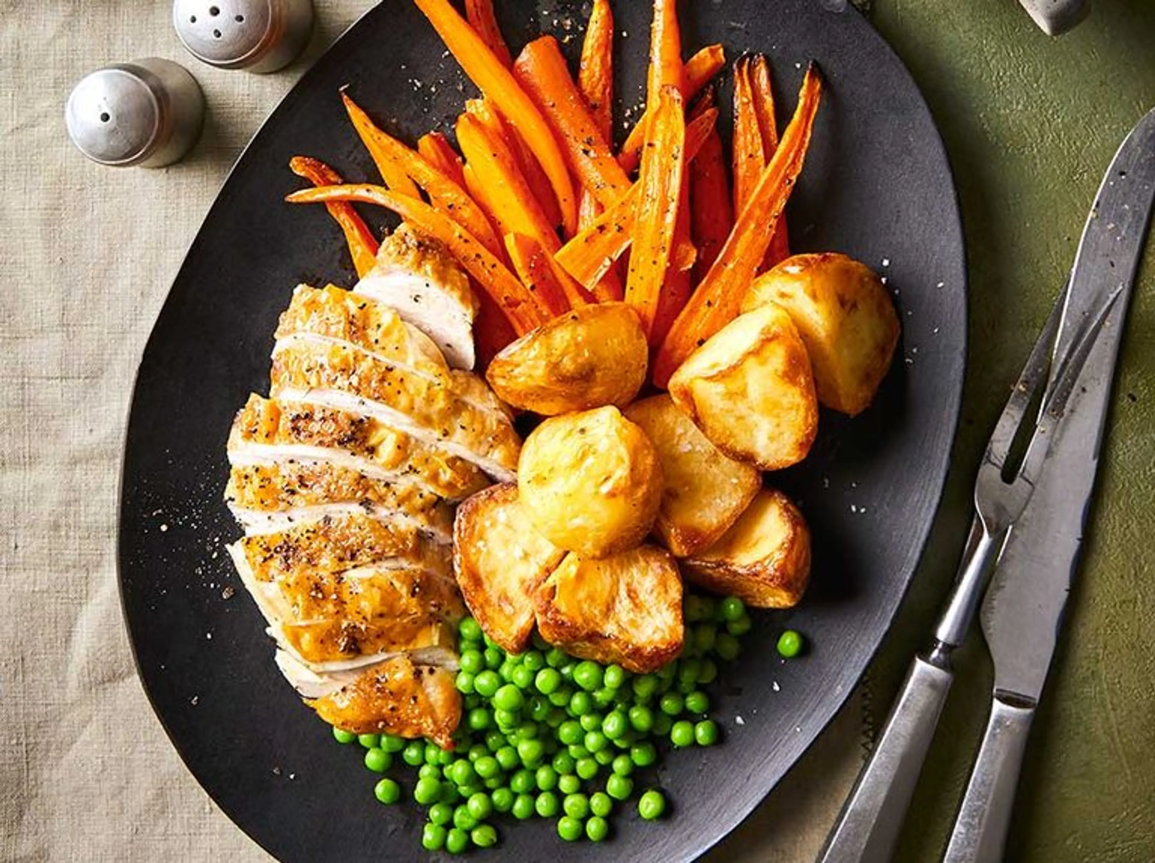 Air fryer roast dinner