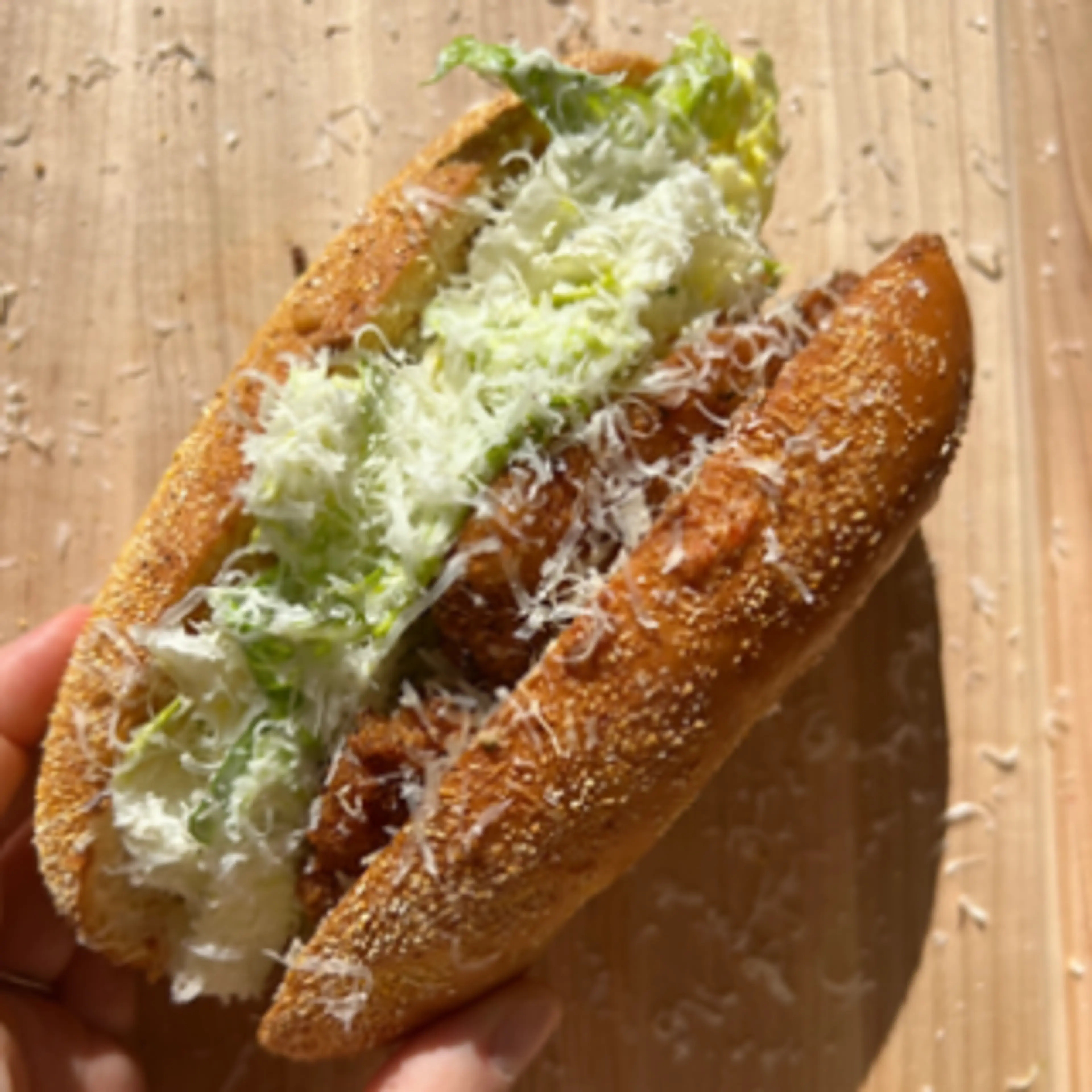 Crunchy Chicken Caesar Sandwich