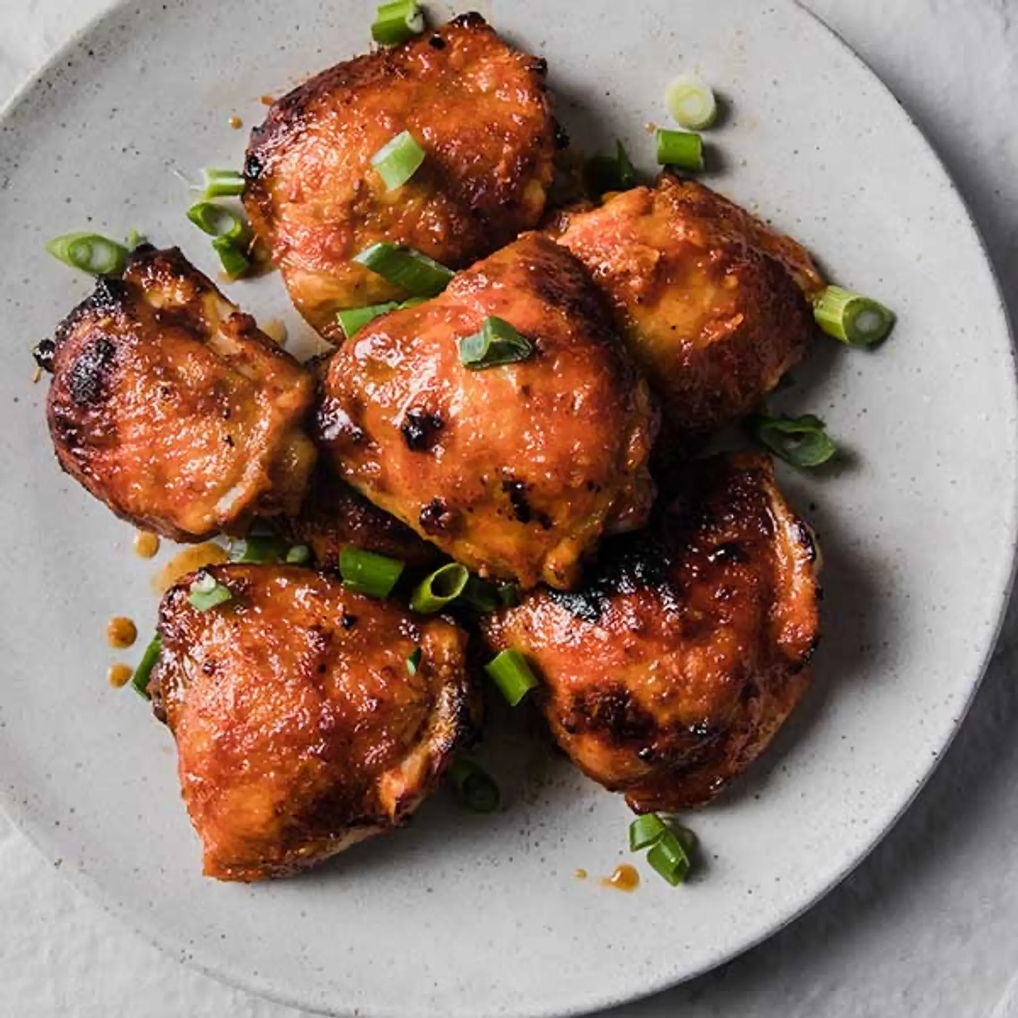Garlic Sriracha Chicken Thighs