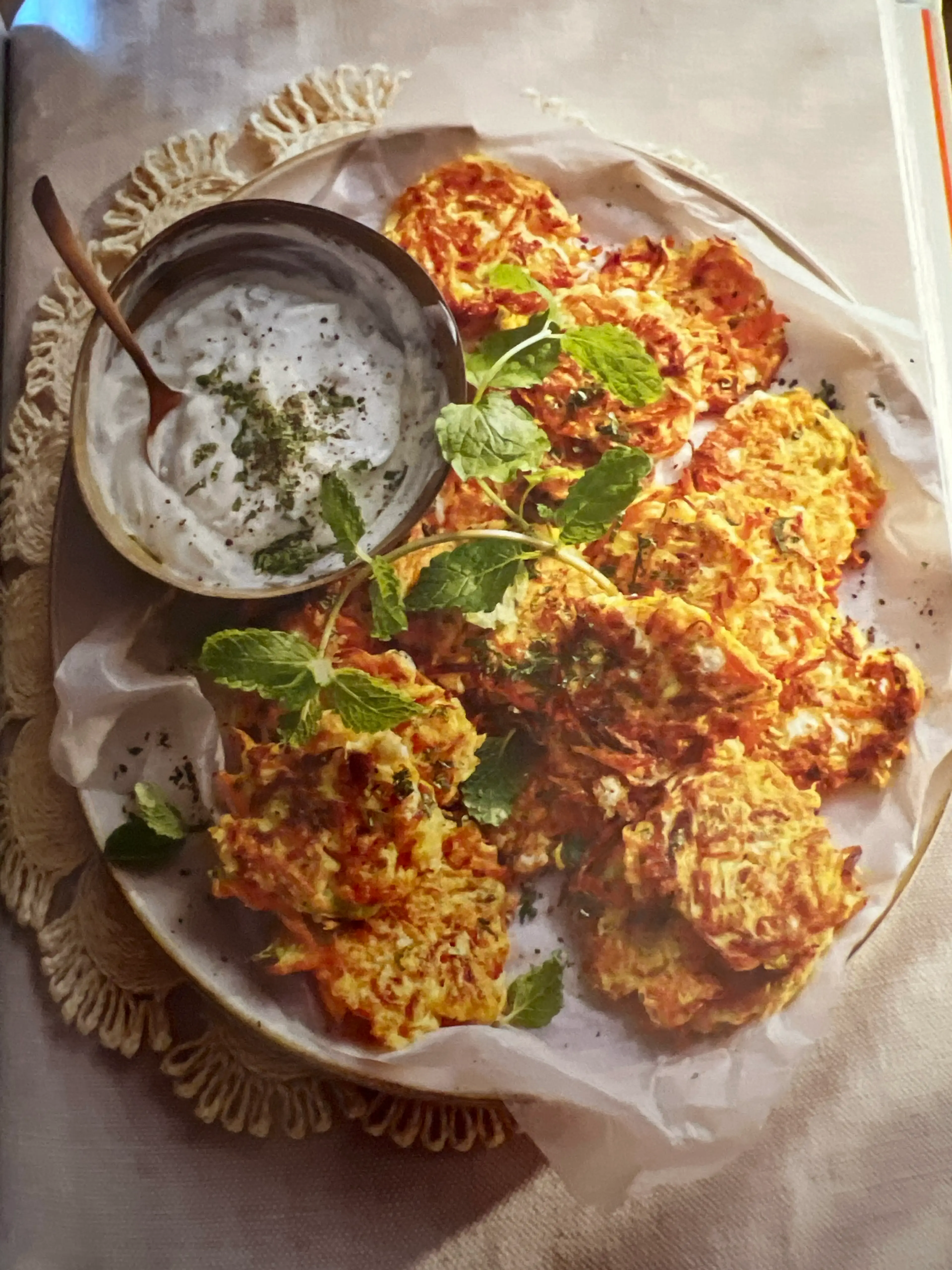 Courgette, Carrot & Feta Fritters