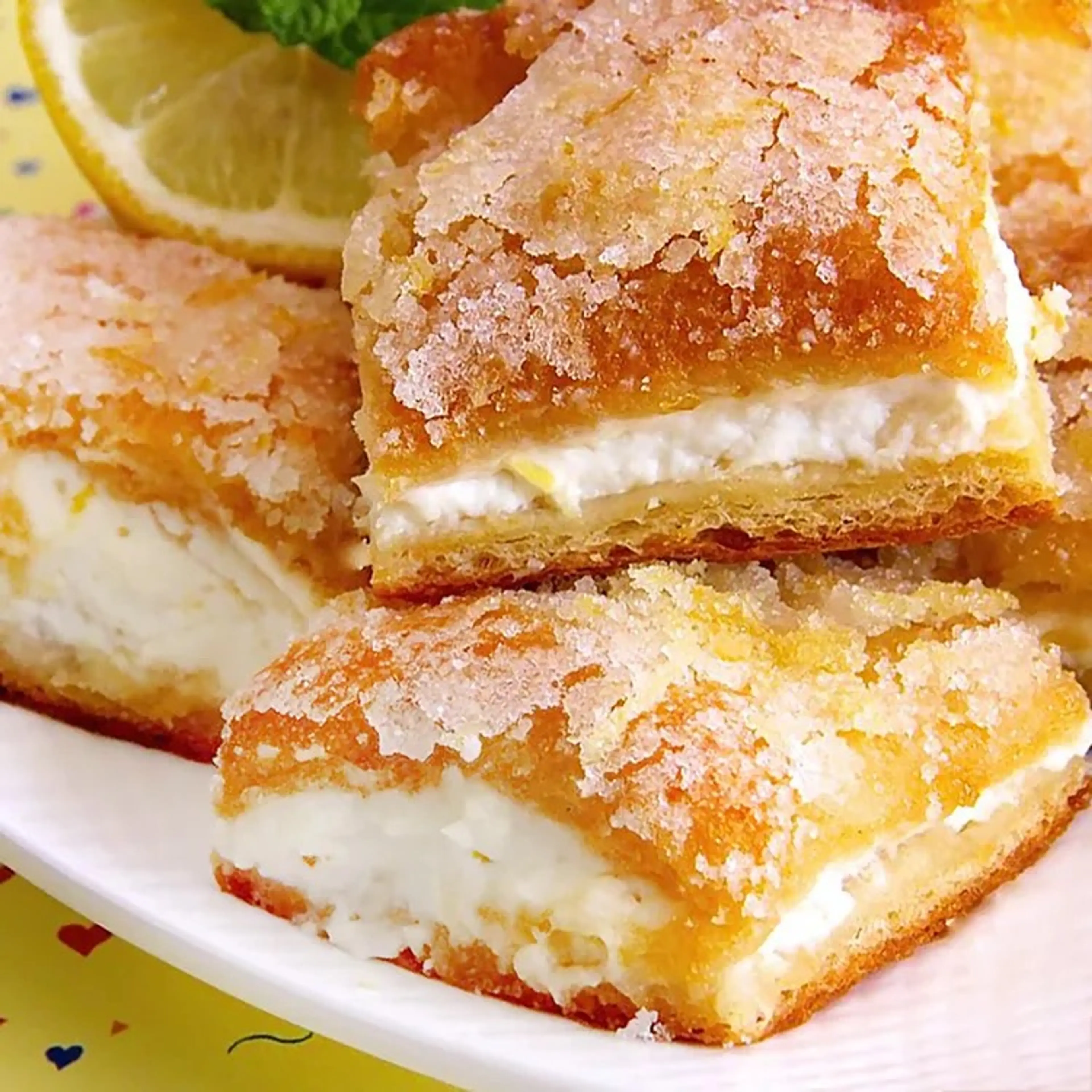 Lemon Cream Cheese Crescent Bars