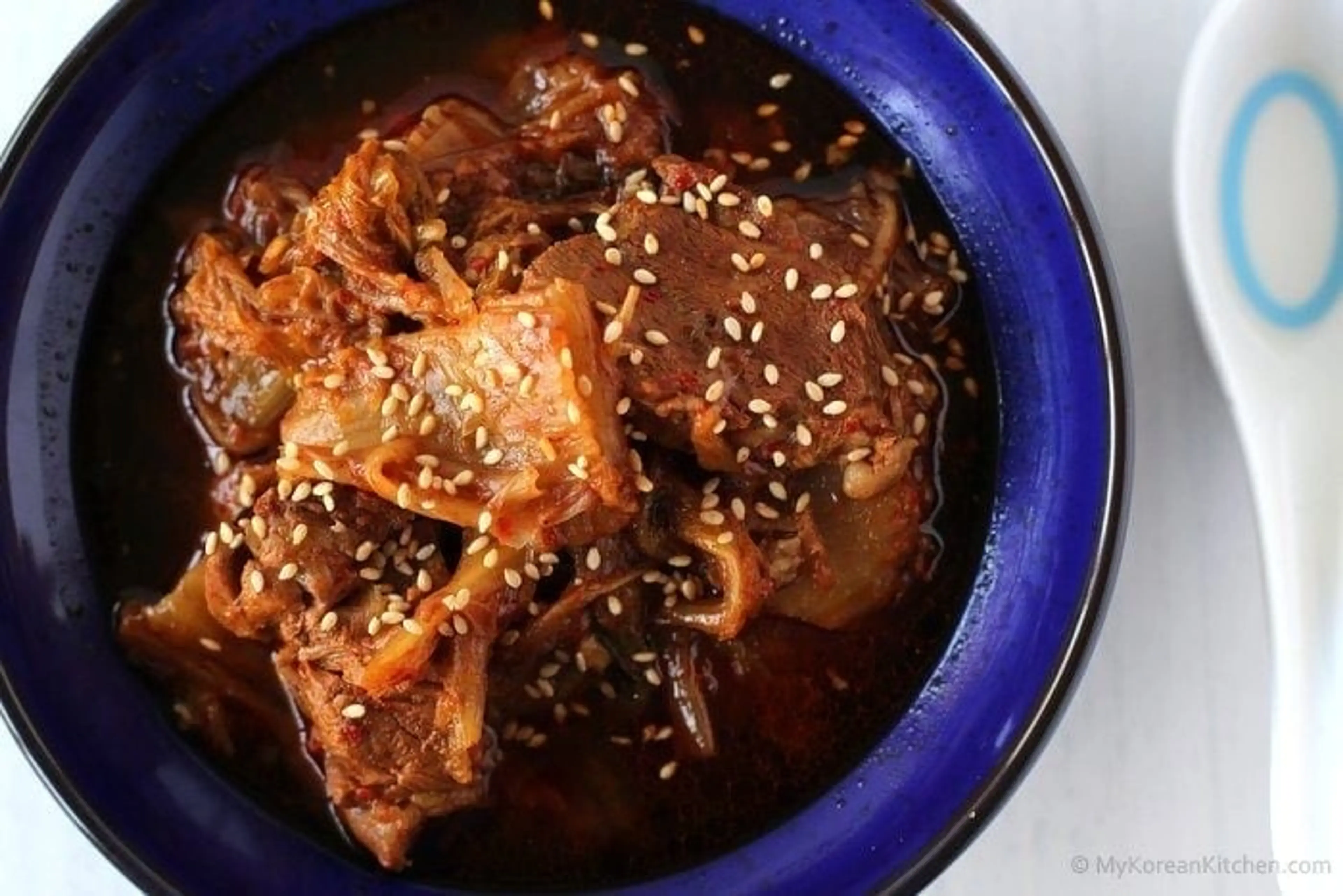 Slow Cooker Kimchi Stew with Beef