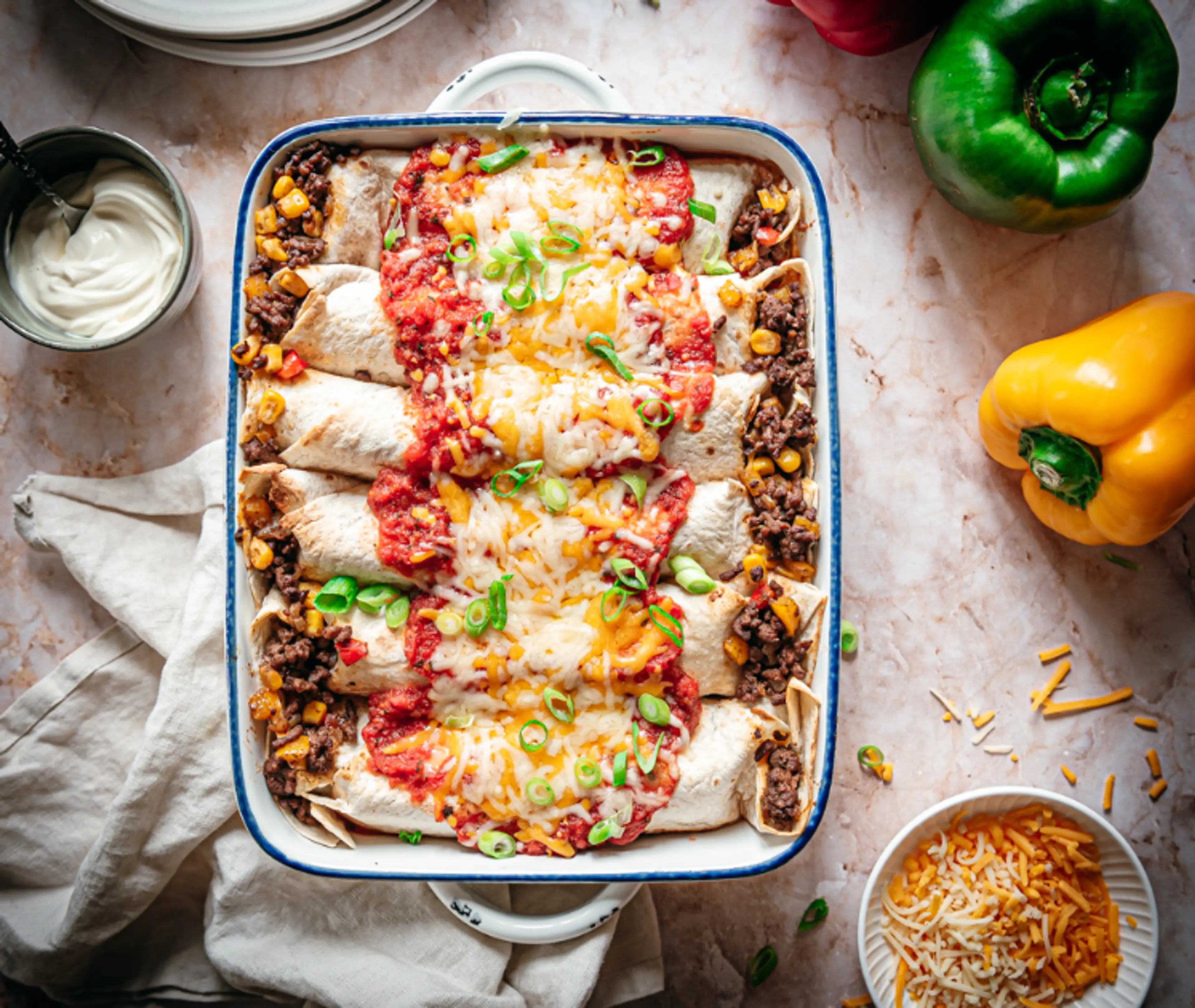 Enchiladas met gehakt