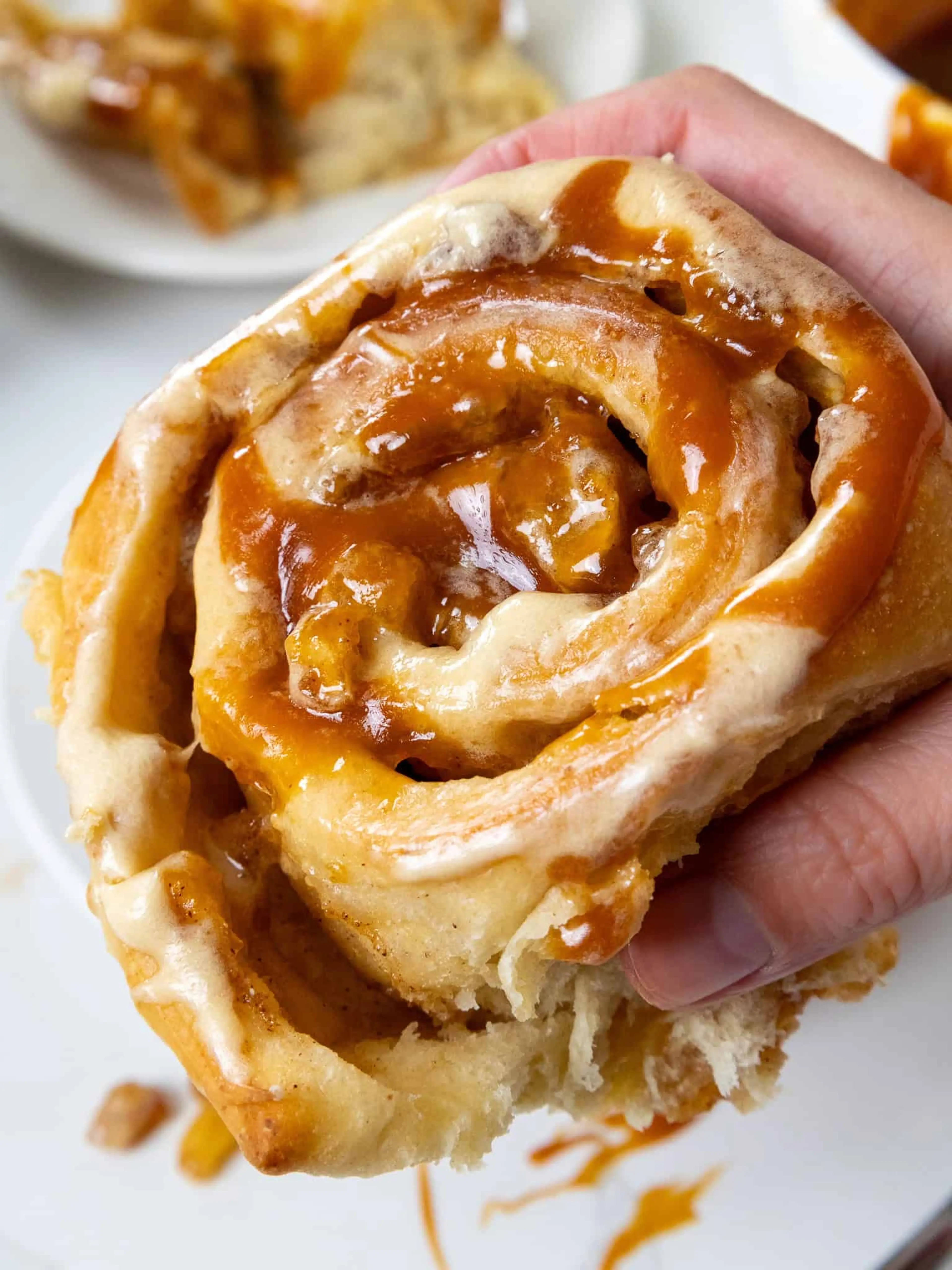 Caramel Apple Cinnamon Rolls
