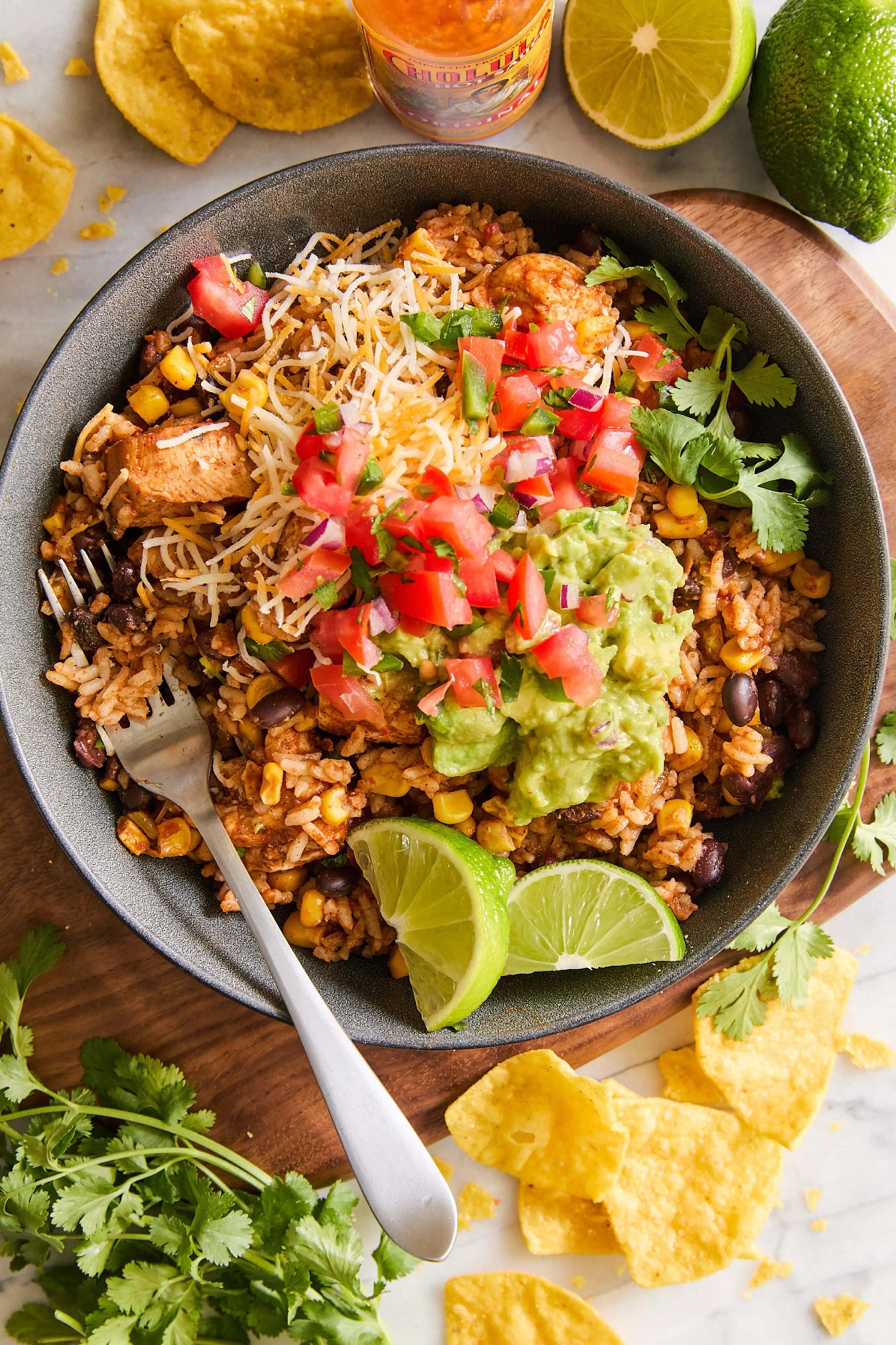 Instant Pot 20 Minute Chicken Burrito Bowls