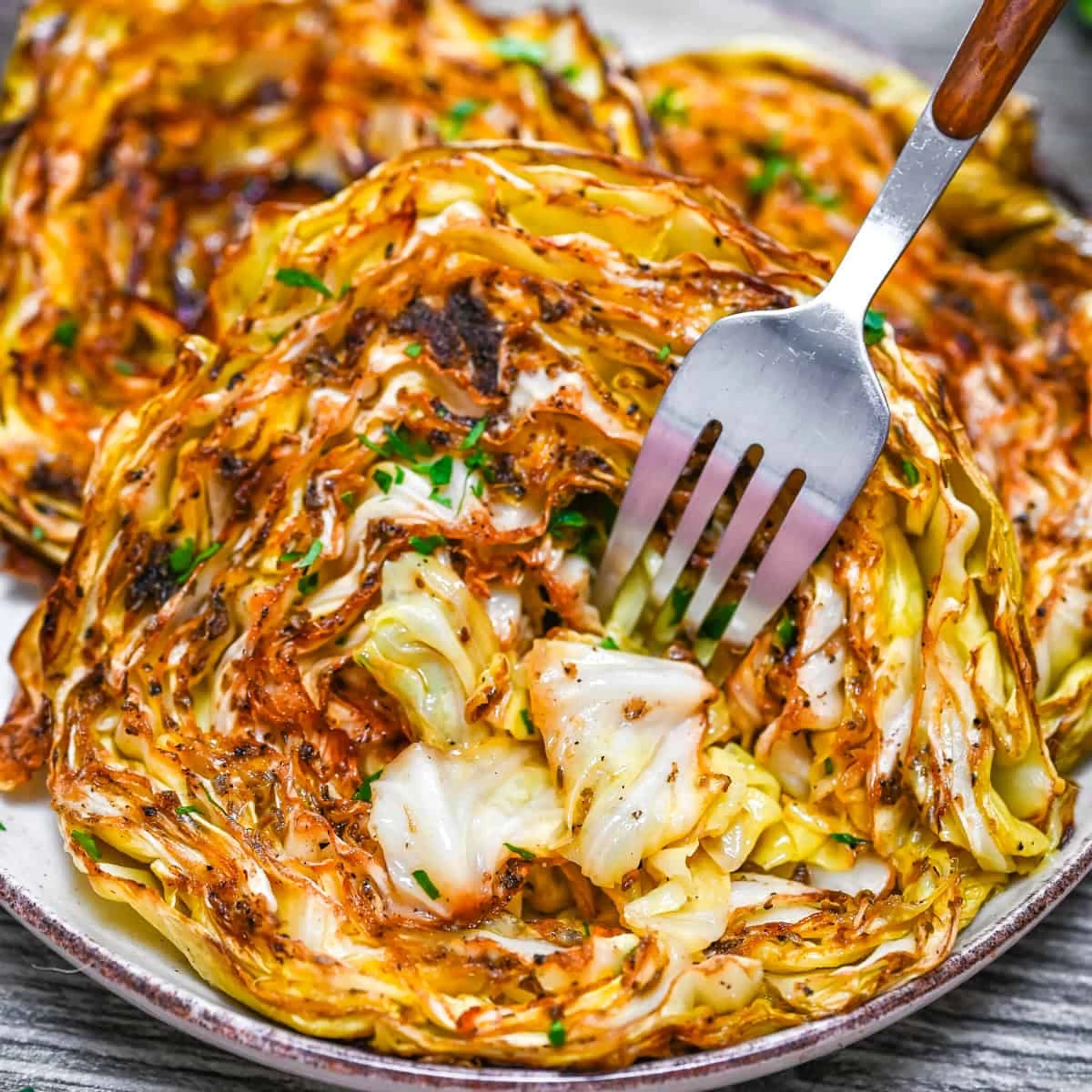 Balsamic Roasted Cabbage Steaks
