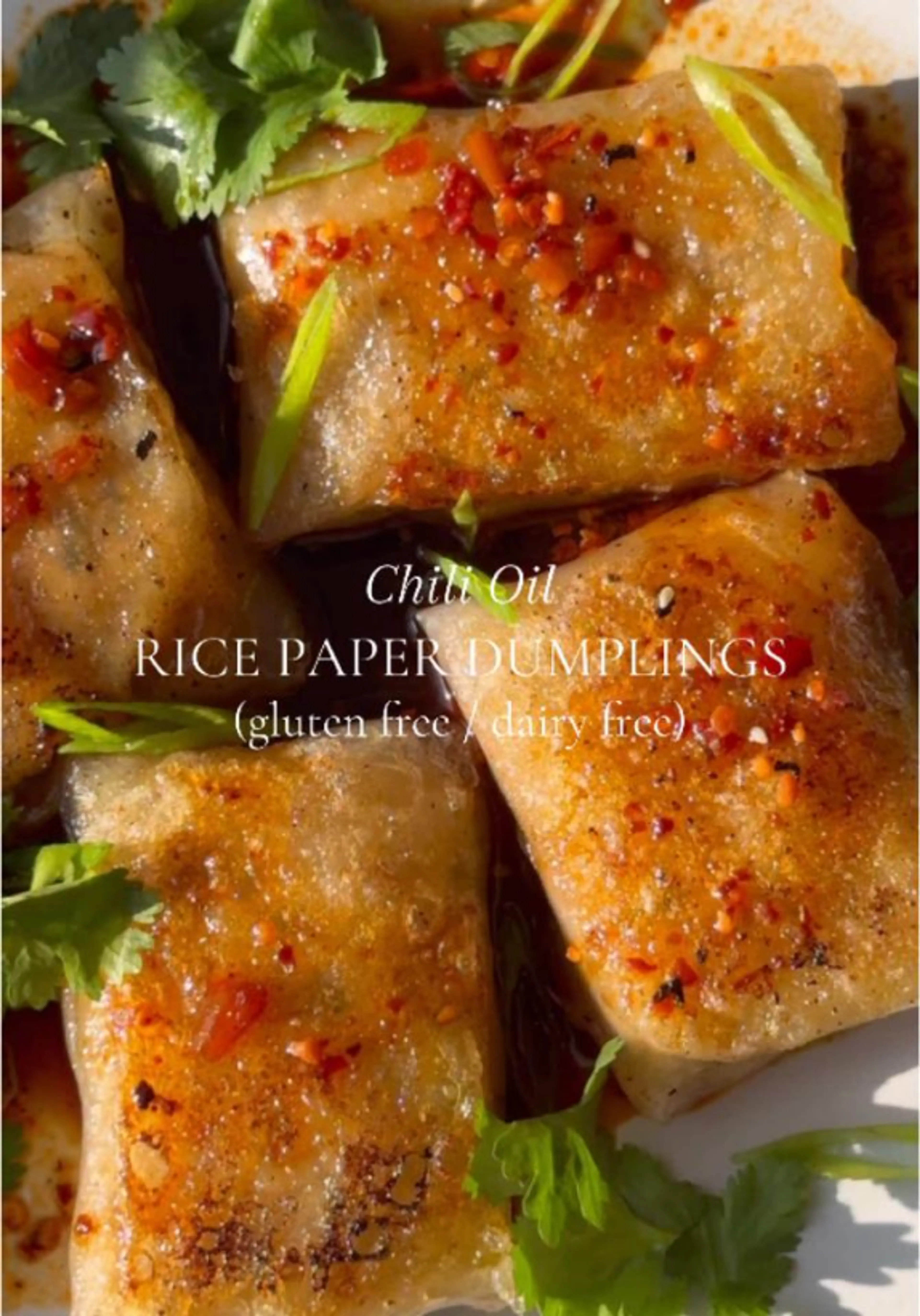 Chili Oil Rice Paper Dumplings