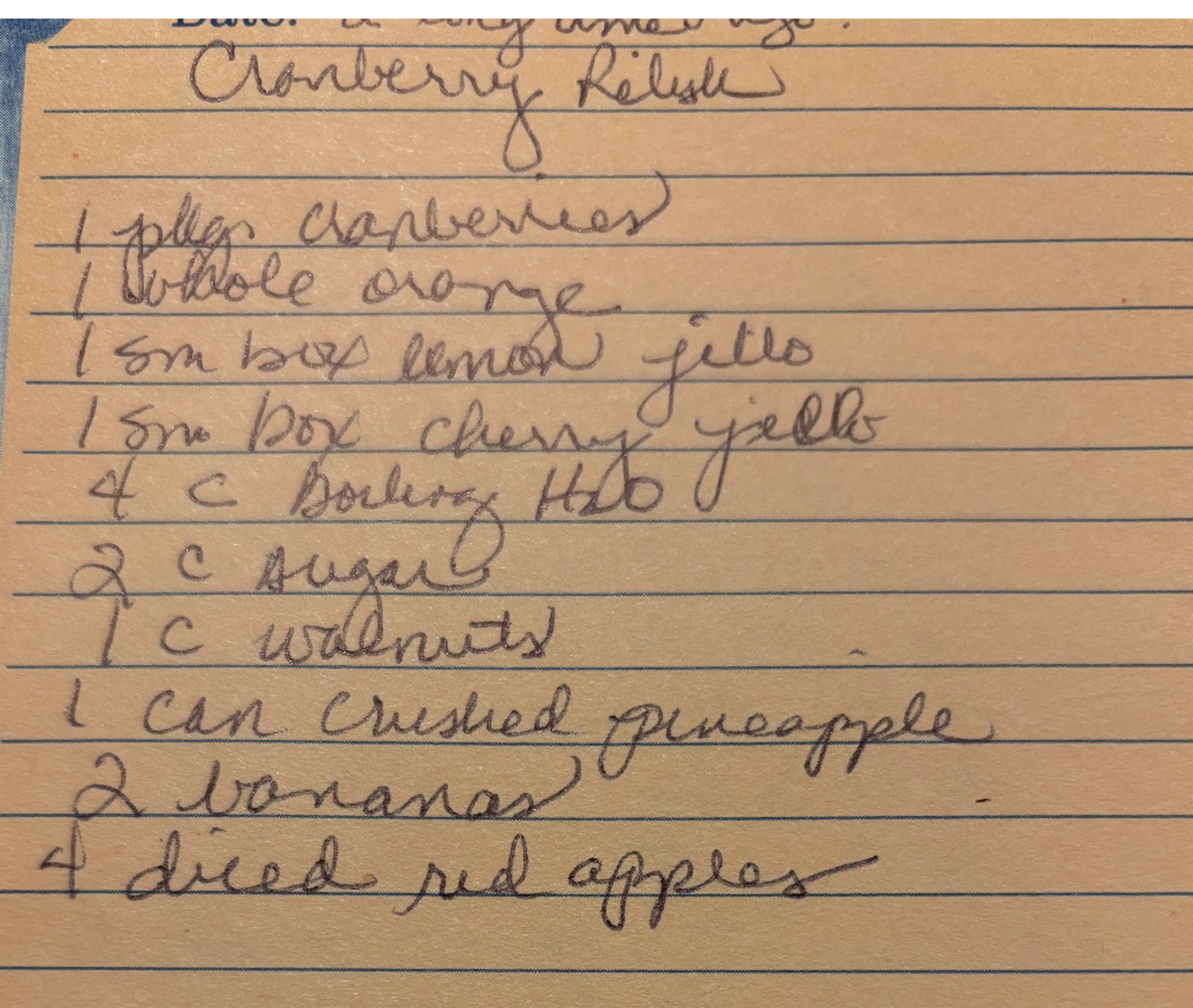 Cranberry Relish