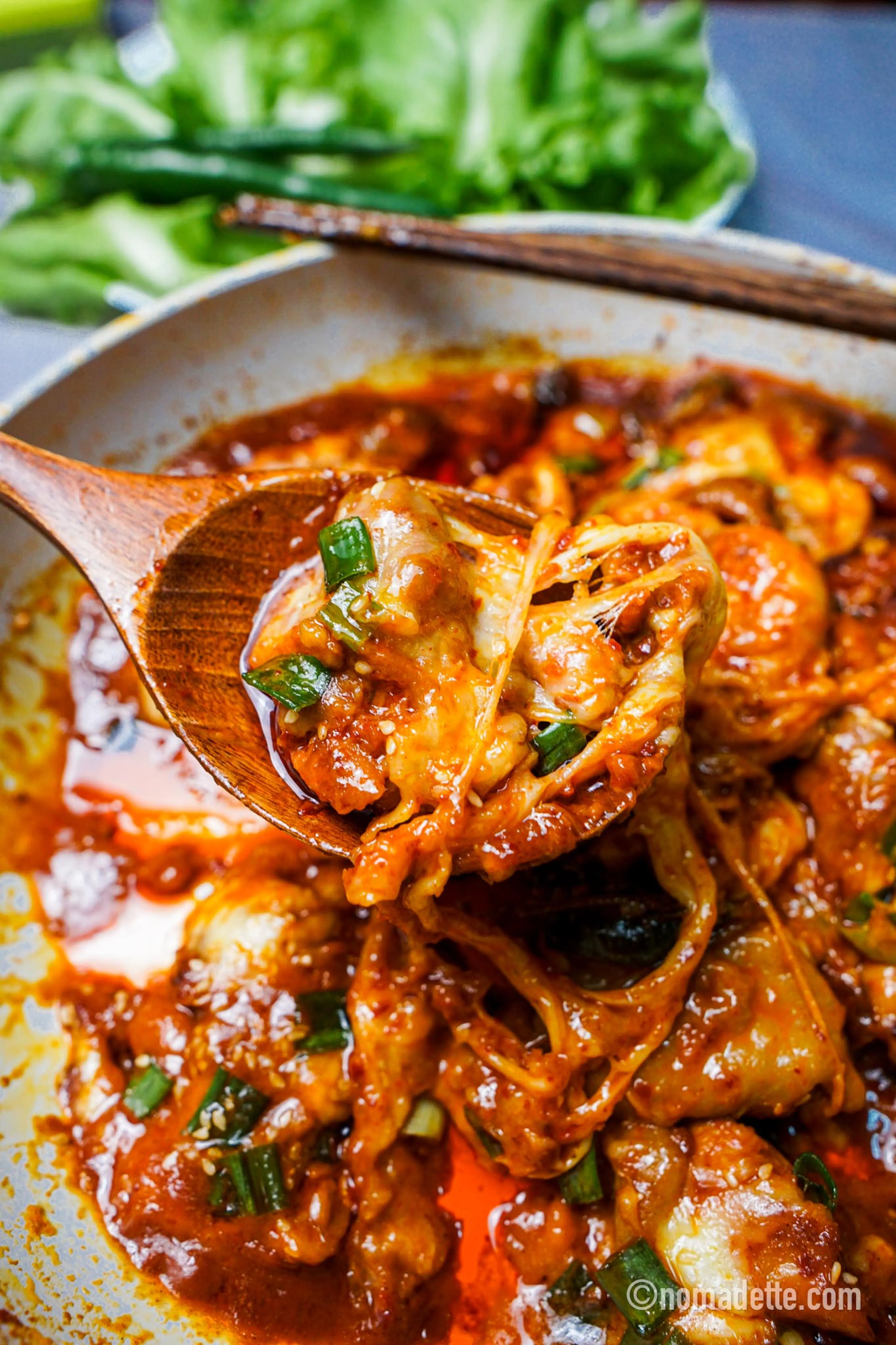 Korean Cheesy Buldak Chicken