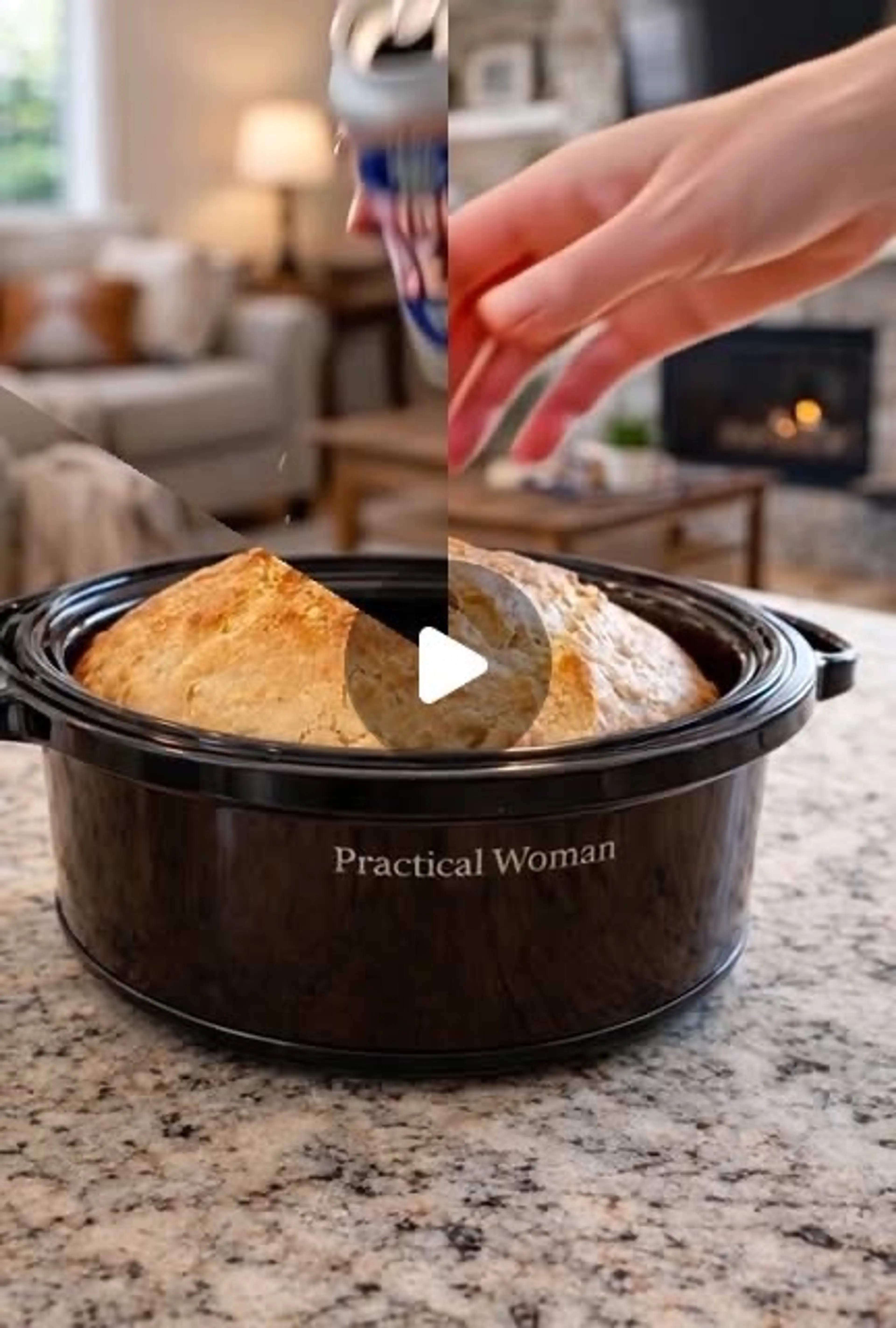 2-ingredient Slow Cooker Beer Bread Recipe