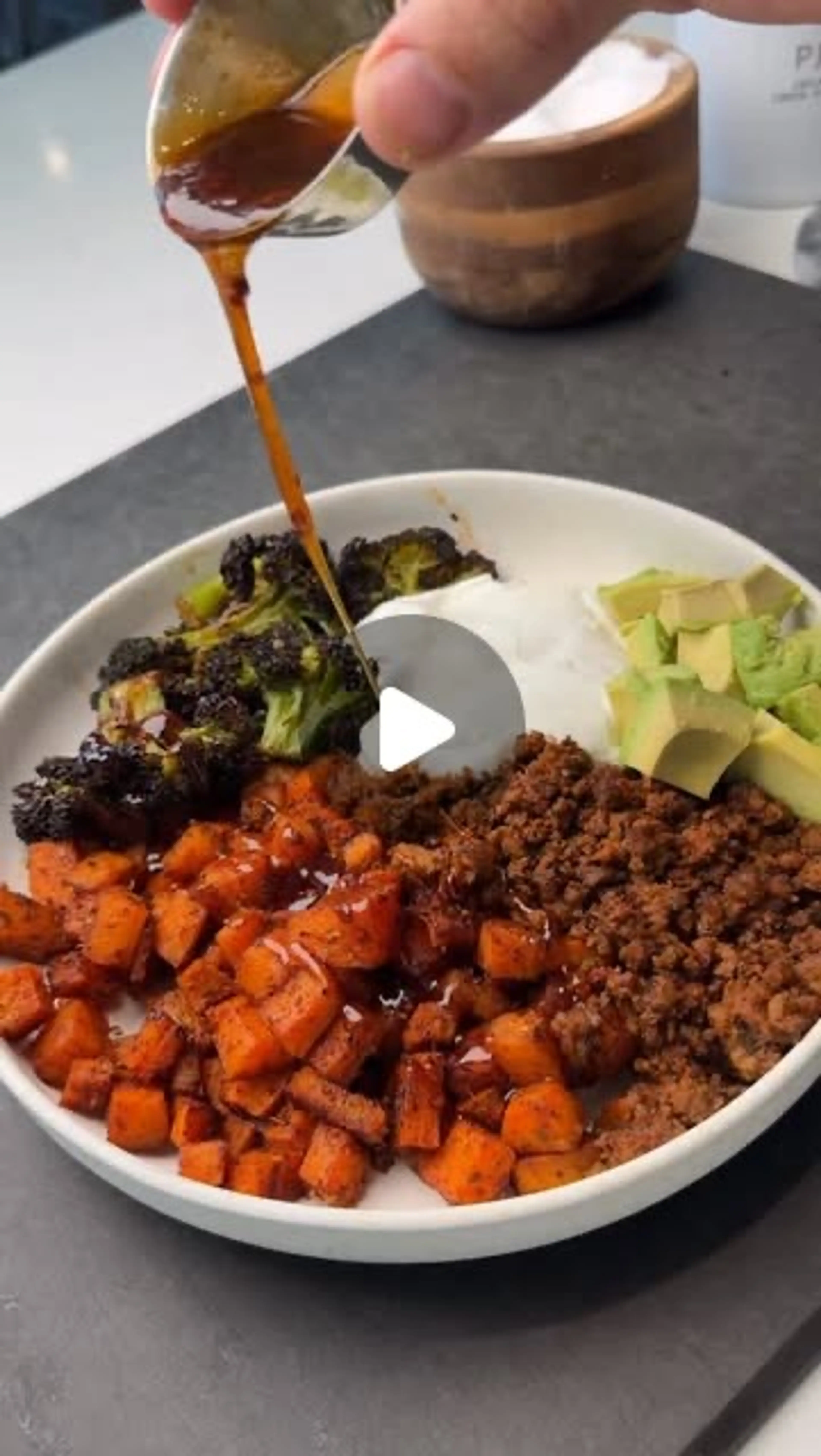 Butternut Squash, Broccoli & Beef Bowl