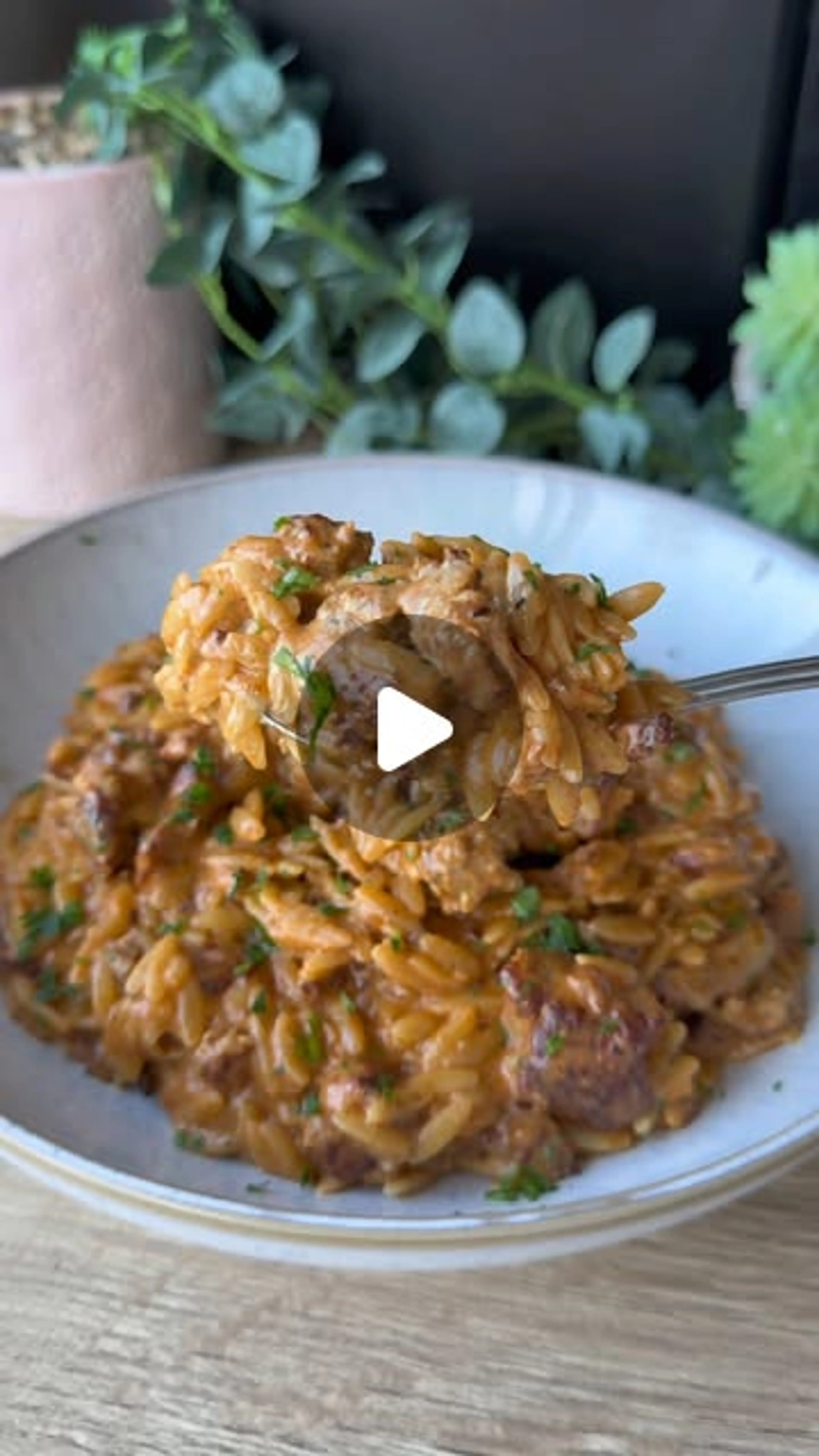 Creamy Cajun Sausage, Tomato and Ricotta Risotto