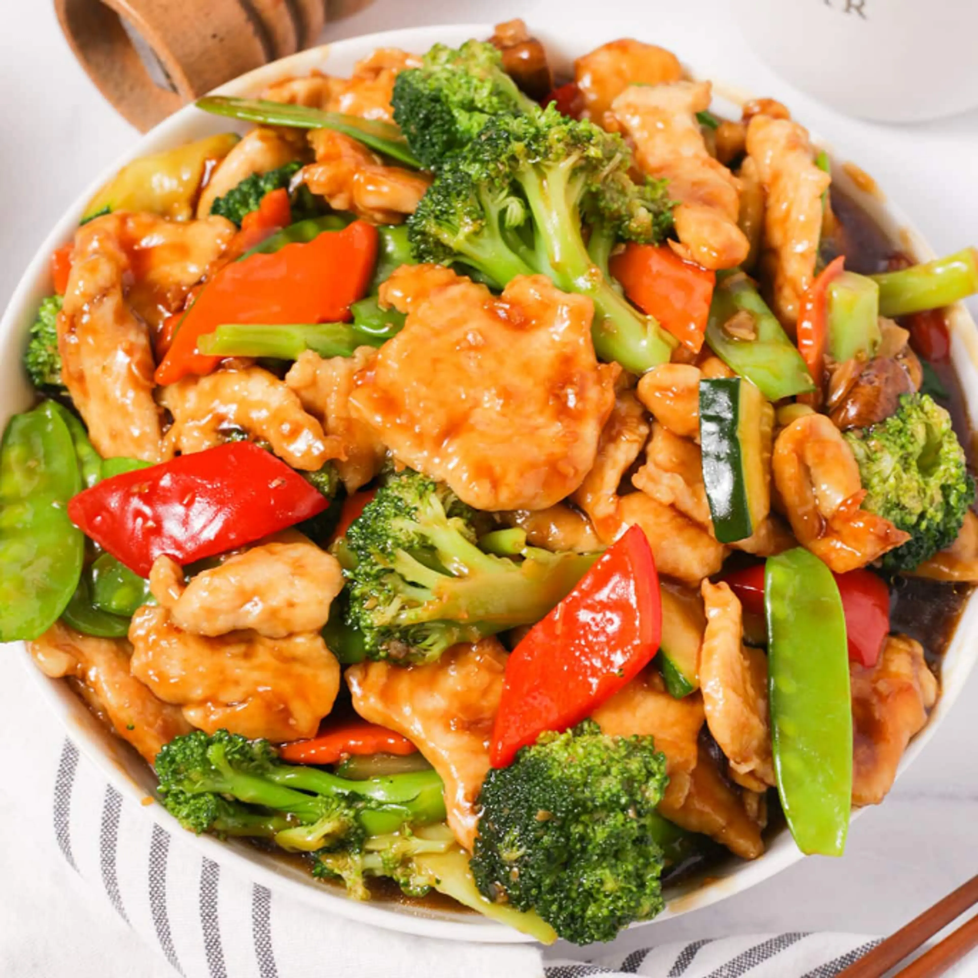 Chicken with Mixed Vegetable Stir Fry