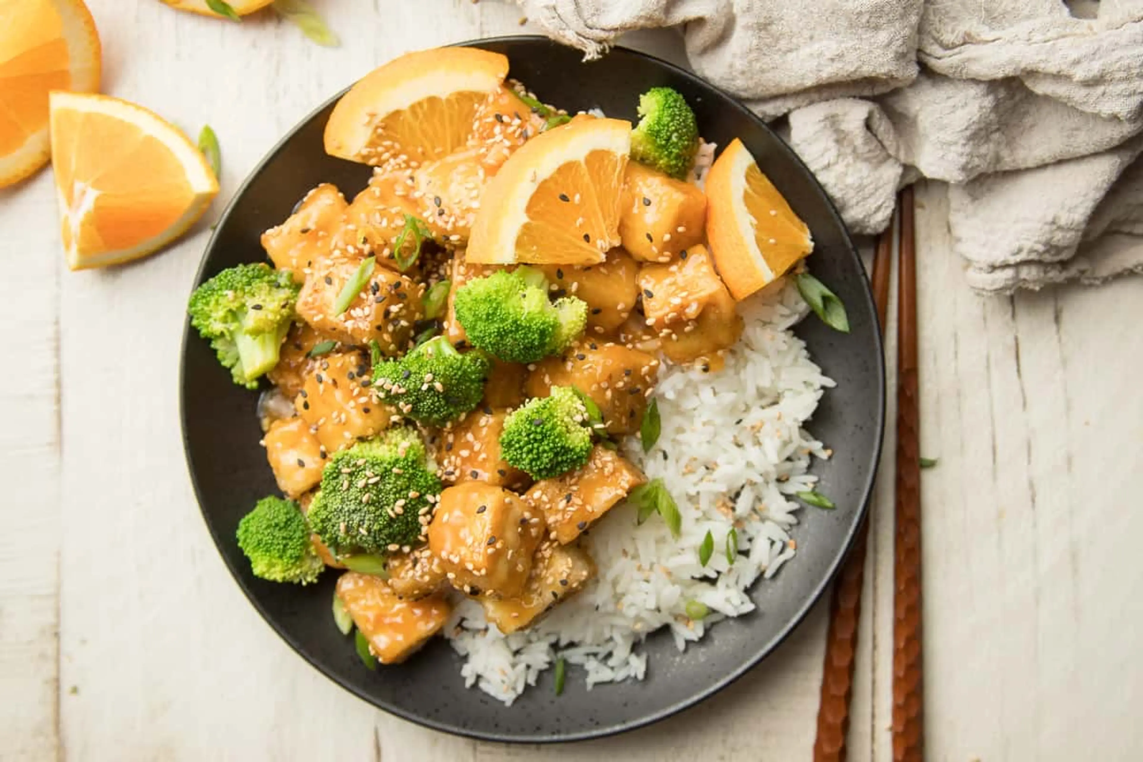 Crispy Orange Tofu