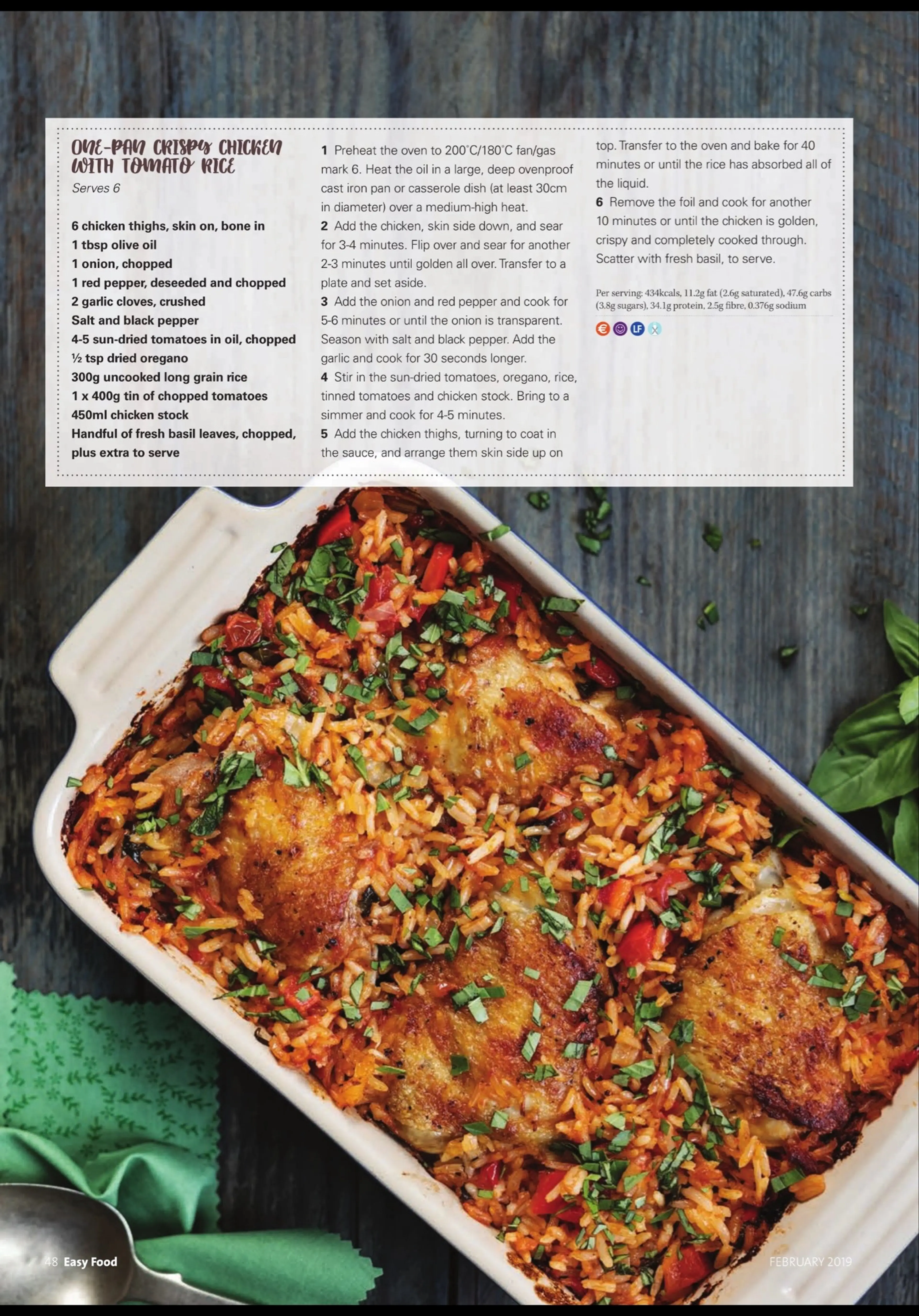 One Pot Crispy Chcjen With Tomato Rce