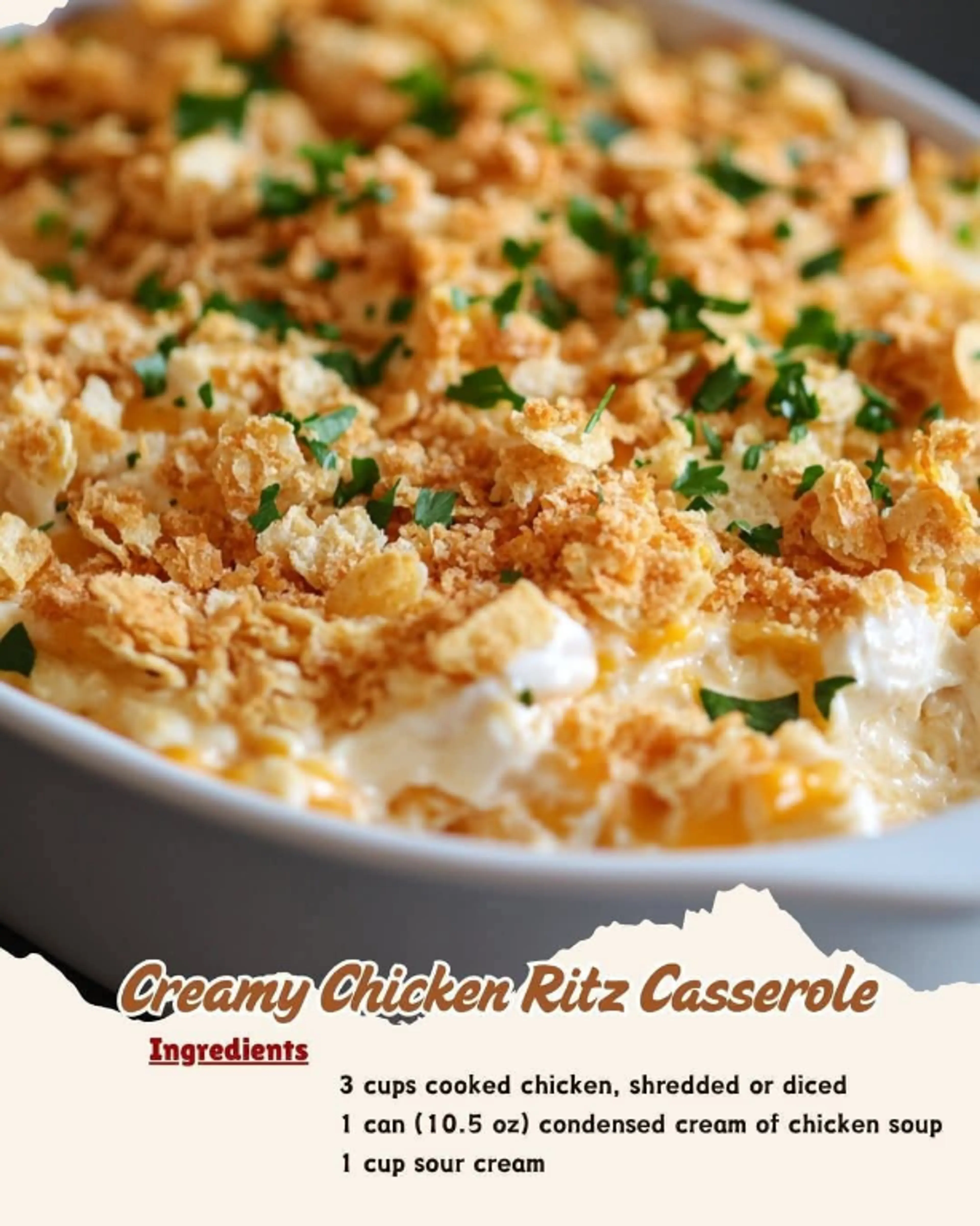 Creamy Chicken Ritz Casserole