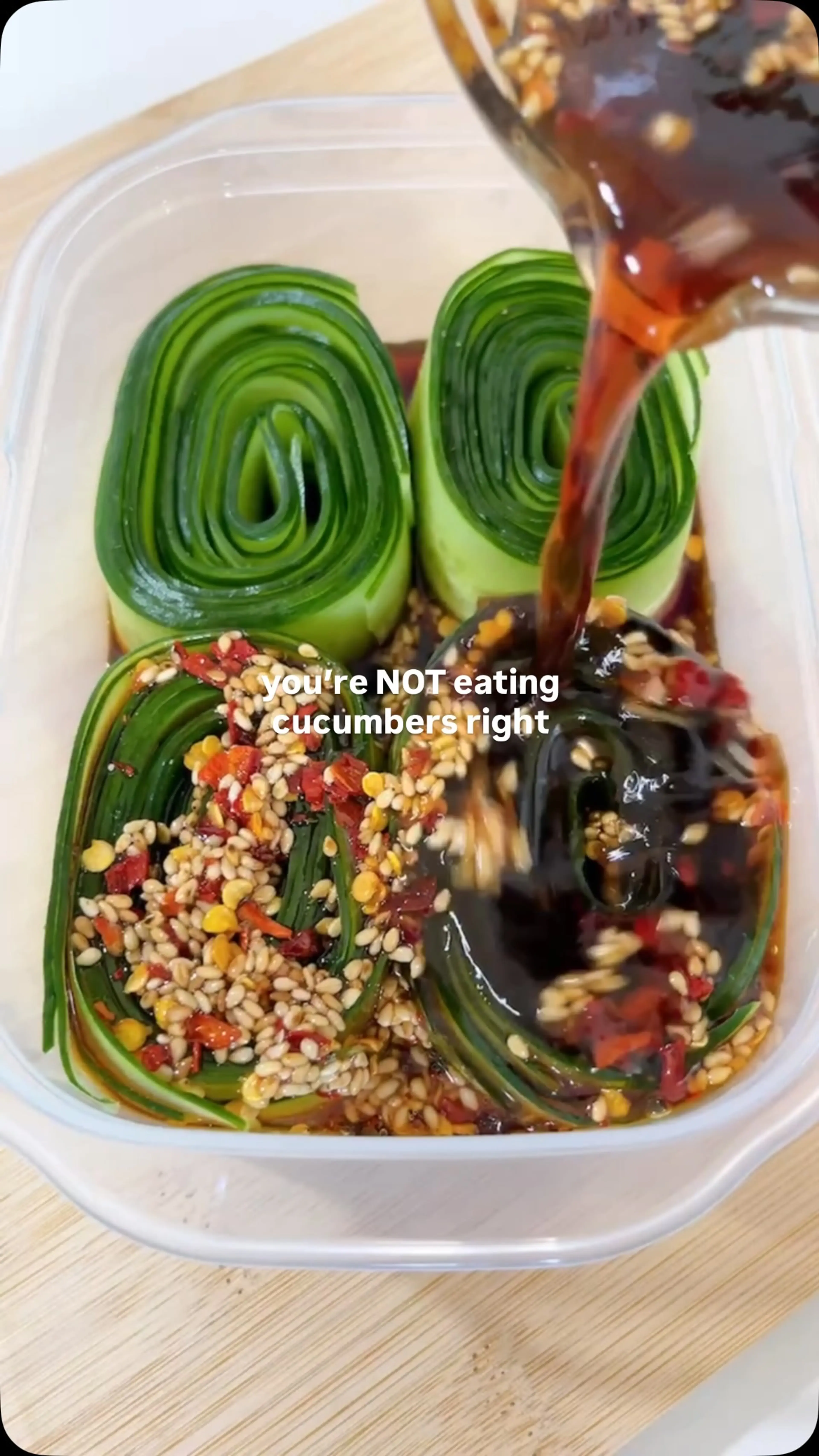 Marinated Cucumber Ribbons