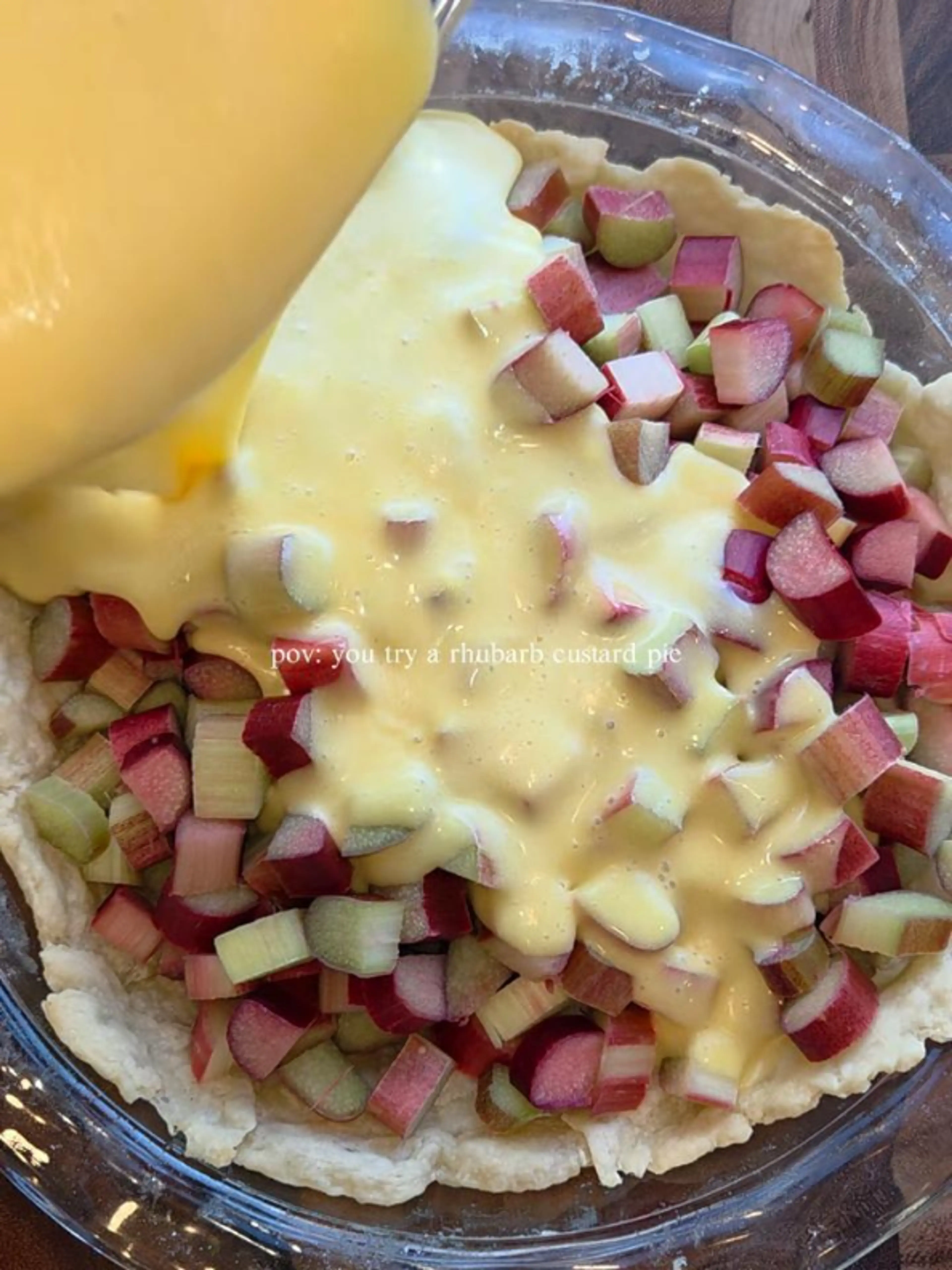 Rhubarb Custard Pie