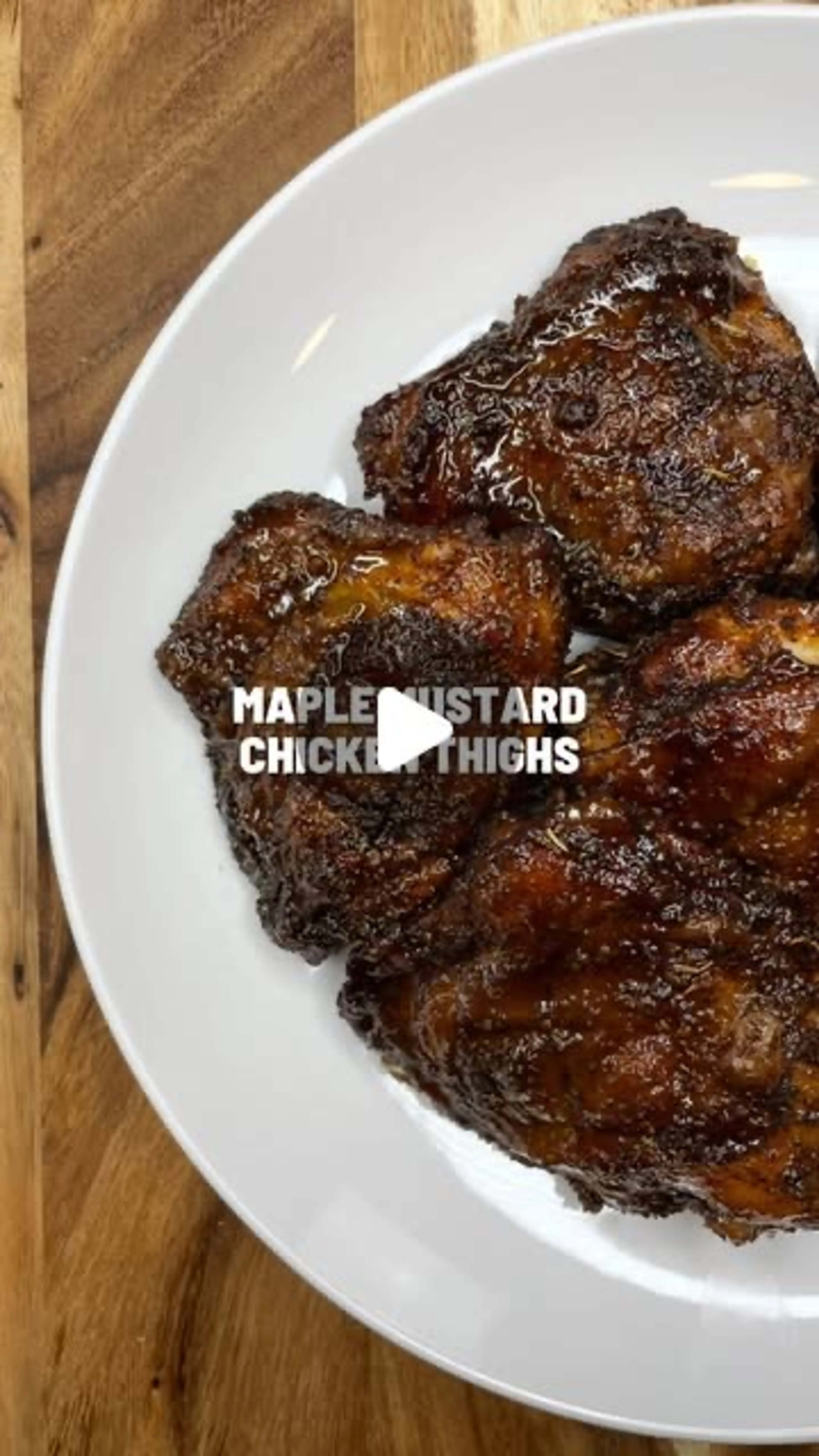 Maple Mustard Chicken Thighs Recipe