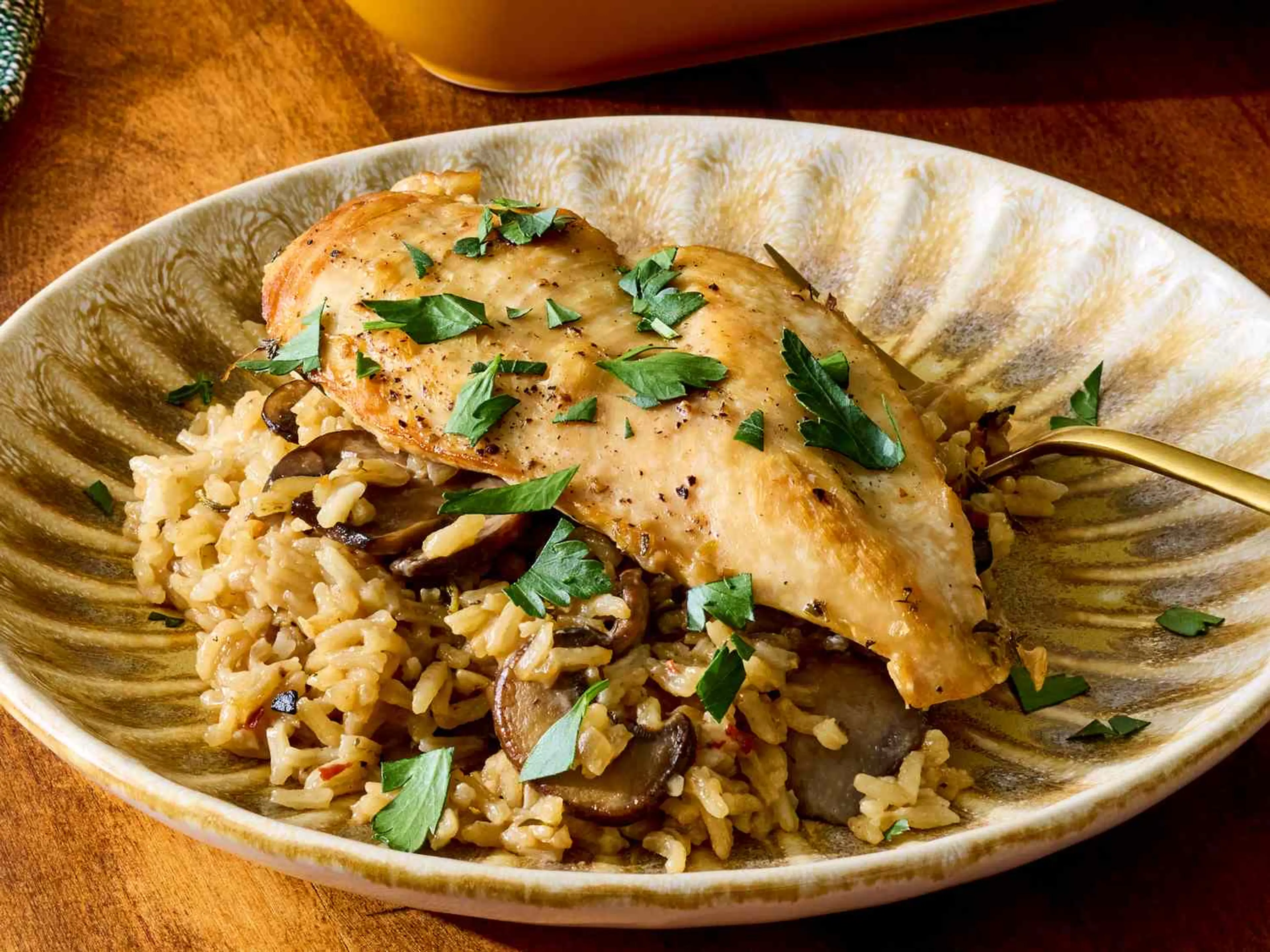 Chicken Marsala Rice Casserole