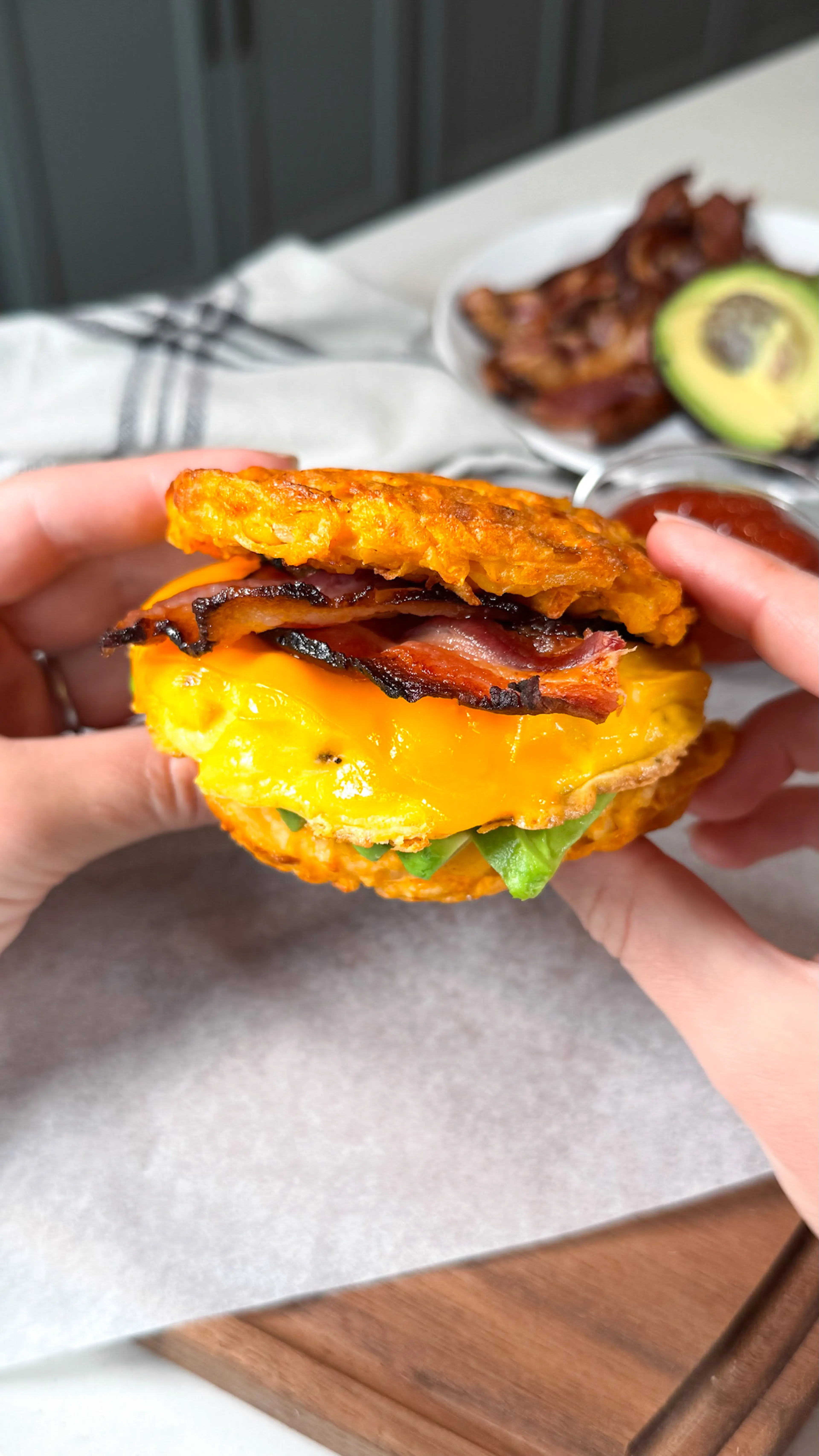 Hash Brown Breakfast Sandwich