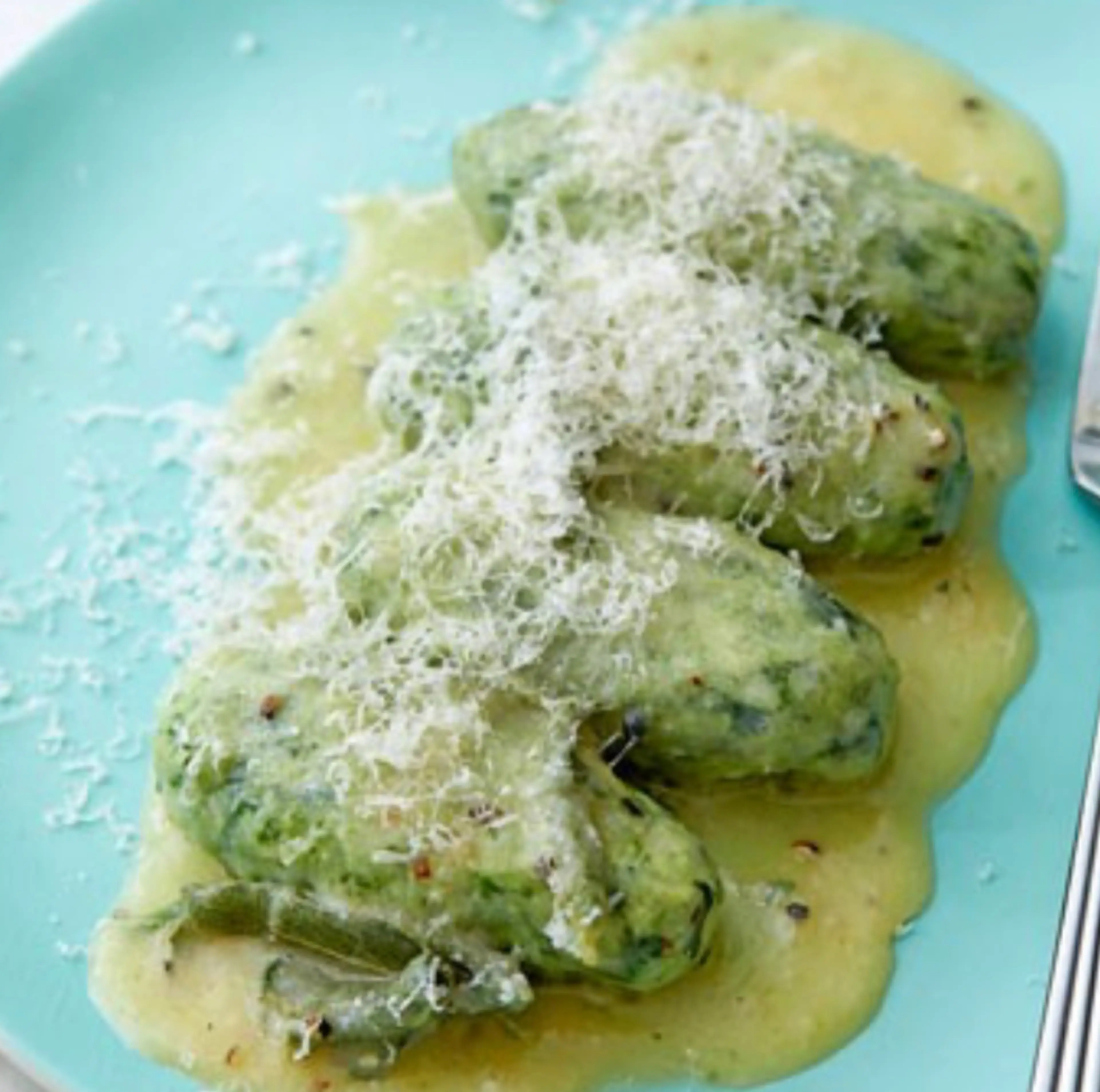 Gnudi (ricotta & Spinazie)